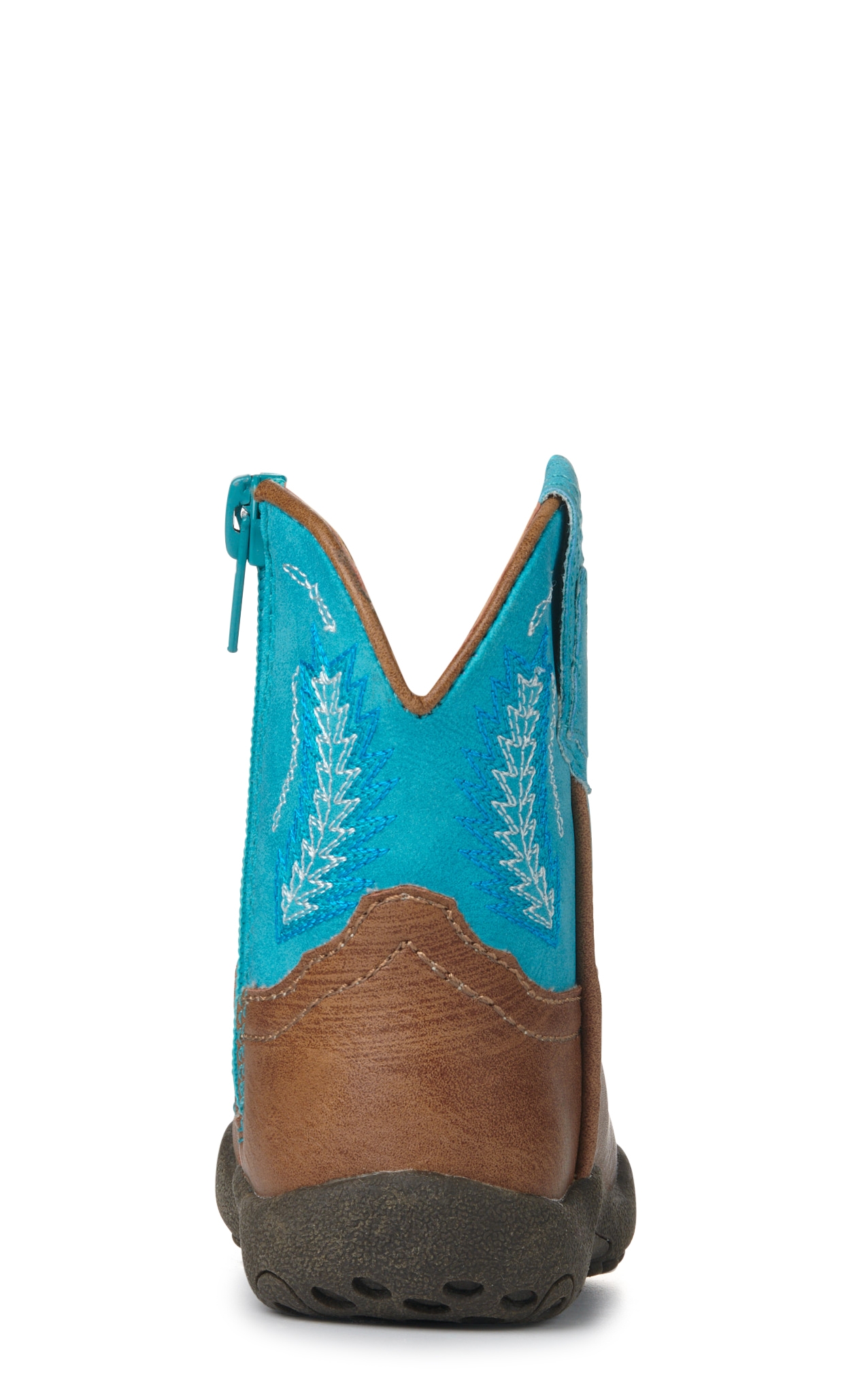 Roper Infant Tan and Blue Round Toe Cowboy Boots - Image 1