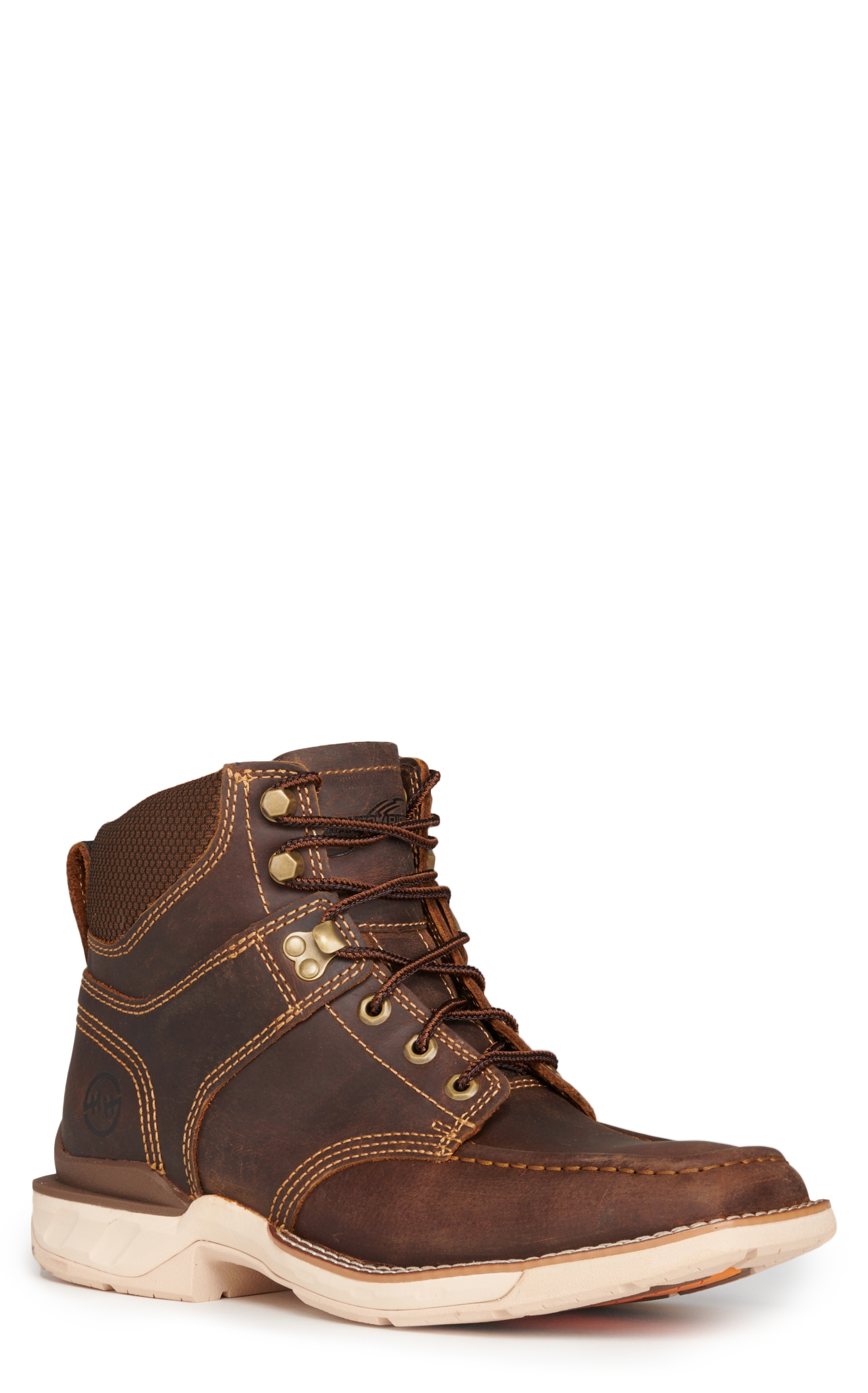 Double H Men's Brunel Sand Phantom Rider Composite Wide Square Moc Toe Lace Up Work Shoe - Image 1