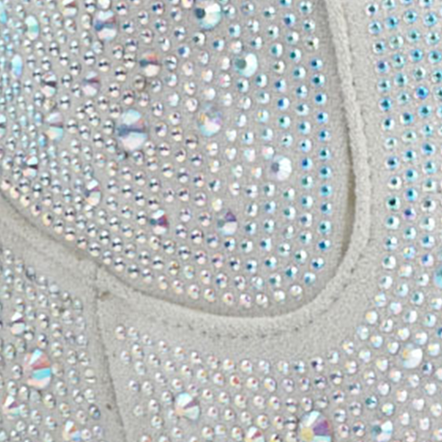 Very G Women's Kady Silver with Clear Rhinestone Tall Snip Toe Cowboy Boots - Image 1
