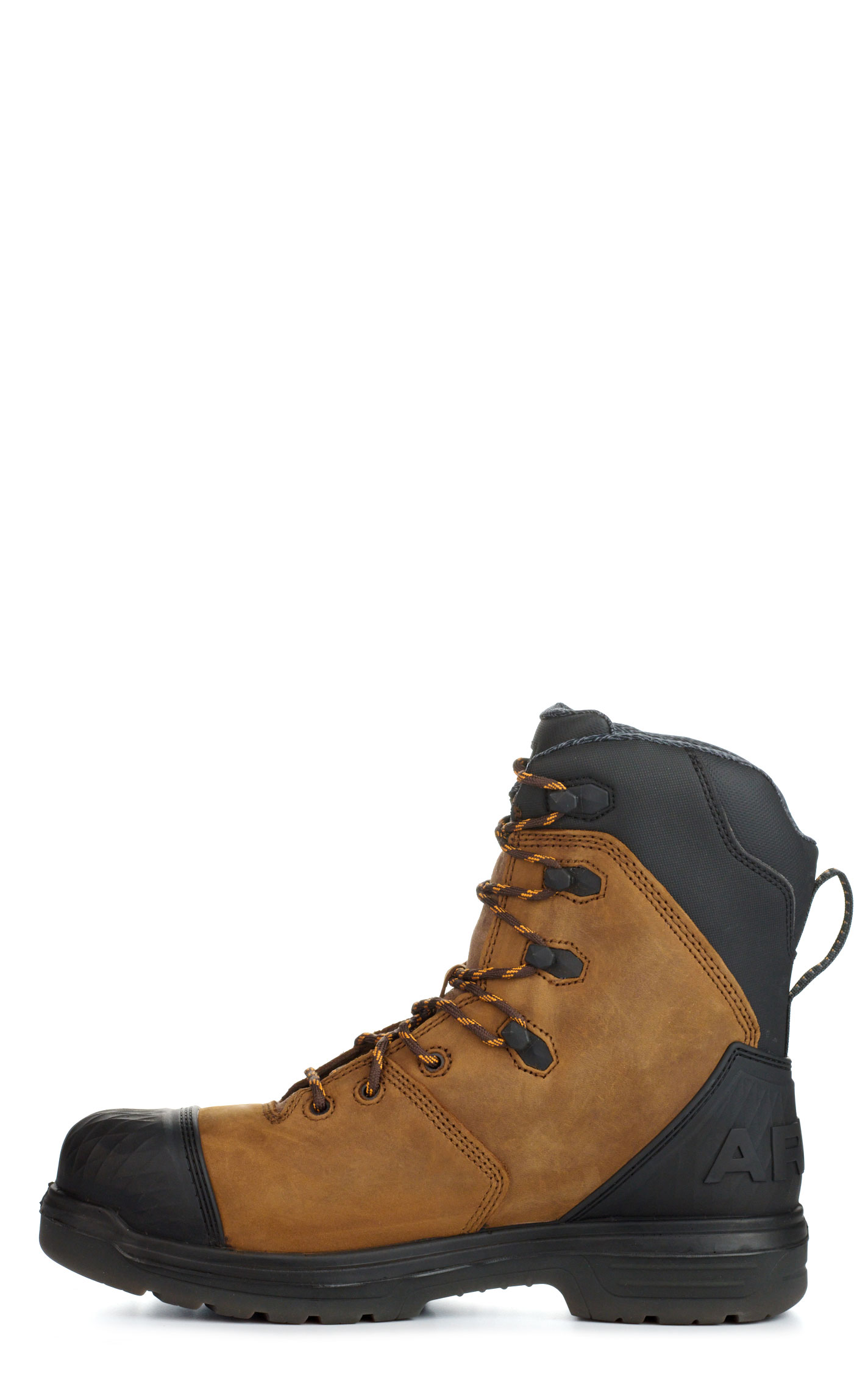 Ariat Men's Turbo Outlaw Brown Puncture Resistant MetGuard Composite Toe Lace Up Work Boots - Image 1