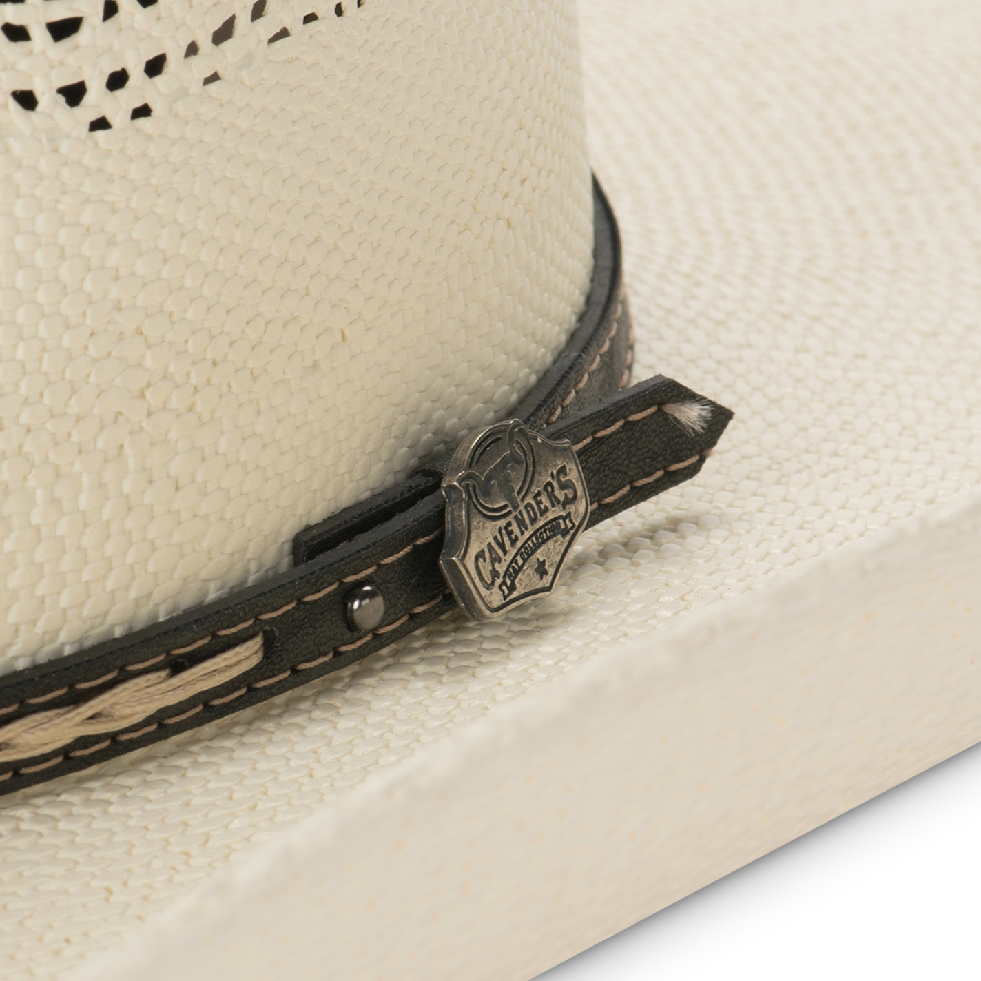 Cavender's Collection Bangora Ivory Cattlemen Crown Cowboy Hat - Image 1