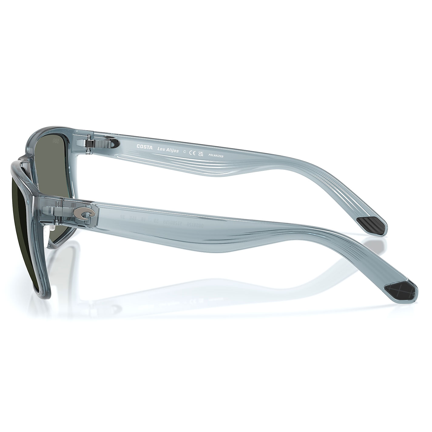 Costa Men's Gray Crystal Frame Blue Gray Polarized Sunglasses - Image 5