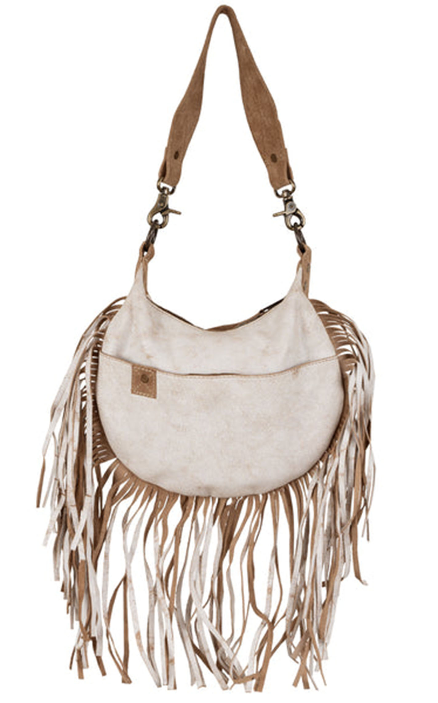 STS Ranchwear Cremello Creamy Leather Nellie Fringe Bag - Image 1