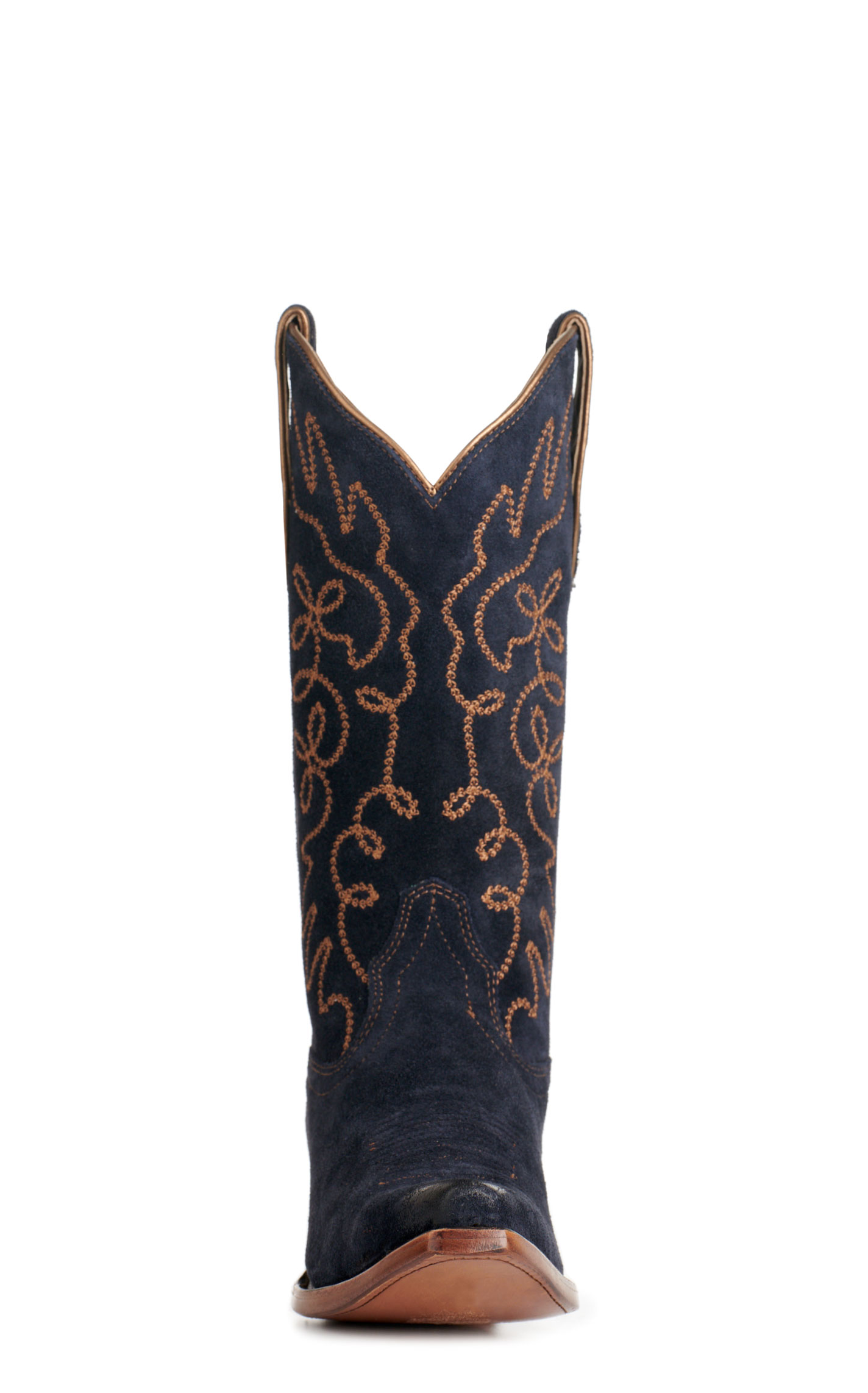 Ariat Women's Jukebox Blue Suede Snip Toe Cowboy Boots - Image 1