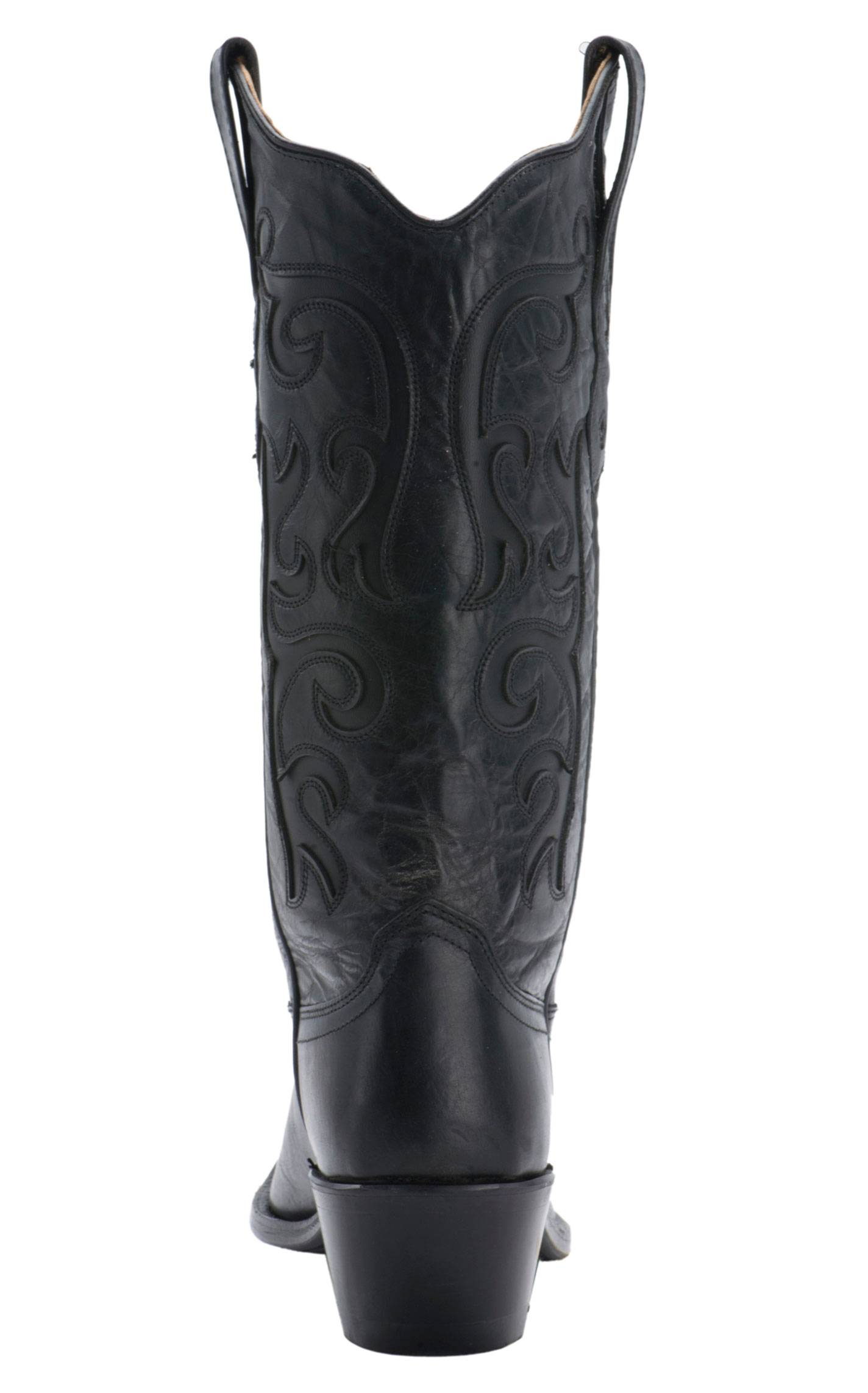 Old West Women's Classic Black Vineyard Snip Toe Cowboy Boot - Image 1