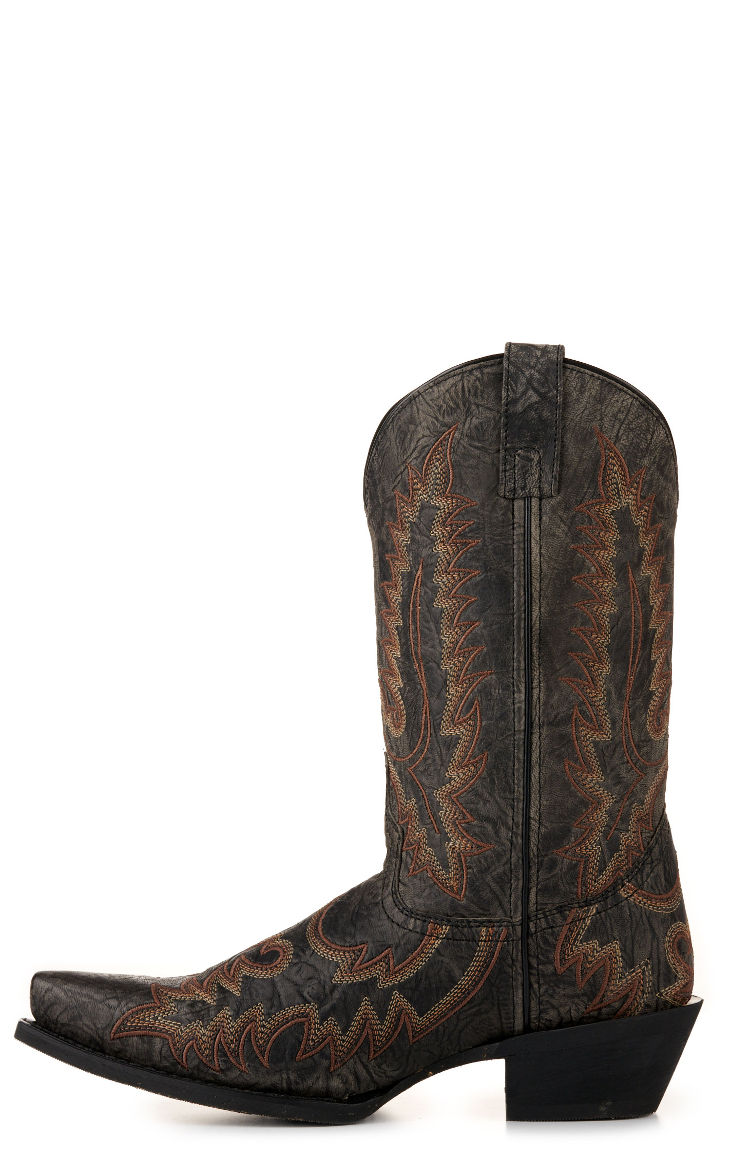 Laredo Men's Kilpatrick Distressed Gray Snip Toe Cowboy Boots - Image 1