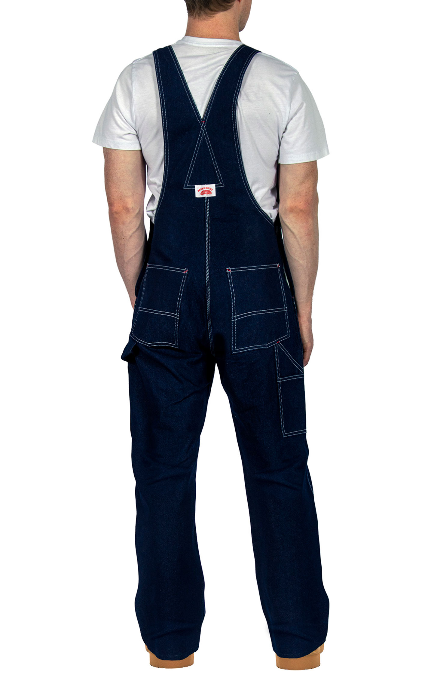 Round House Denim Bib Overalls--Sizes 52-54 - Image 1