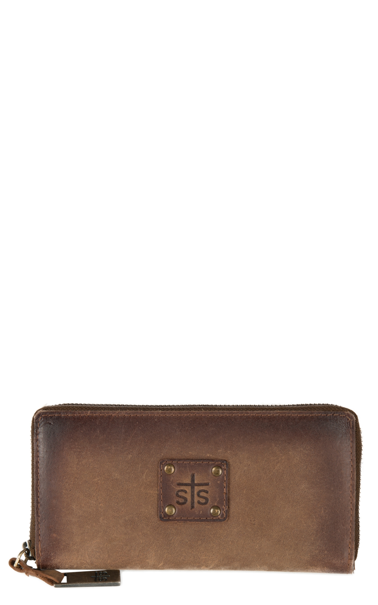 STS Ranchwear Baroness Distressed BiFold Zip Wallet - Image 1