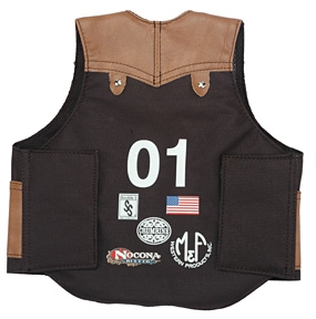 M&F Products Black and Brown Vest - Image 1