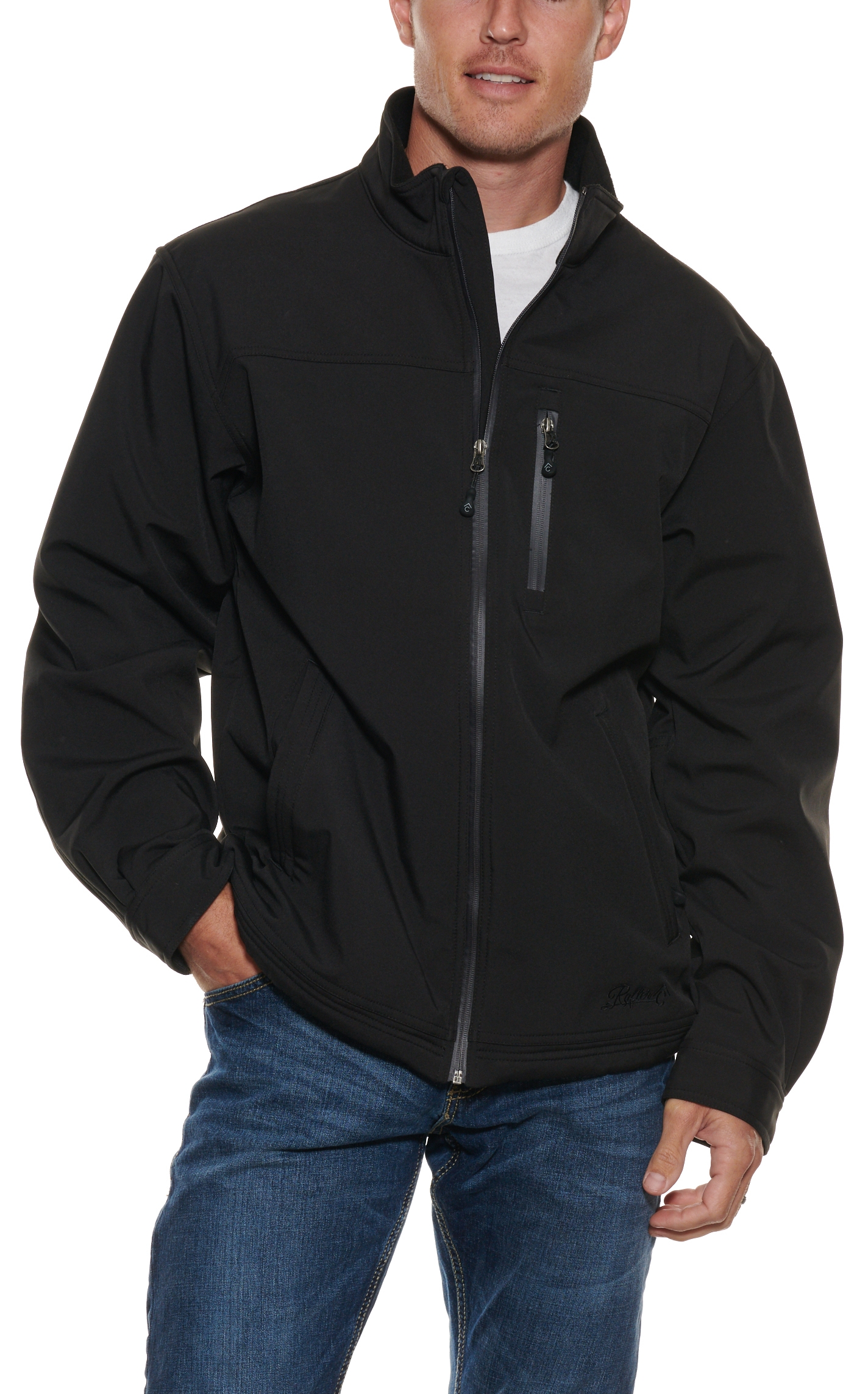 Rafter C Men's Black Bonded Jacket - Big & Tall - Image 1