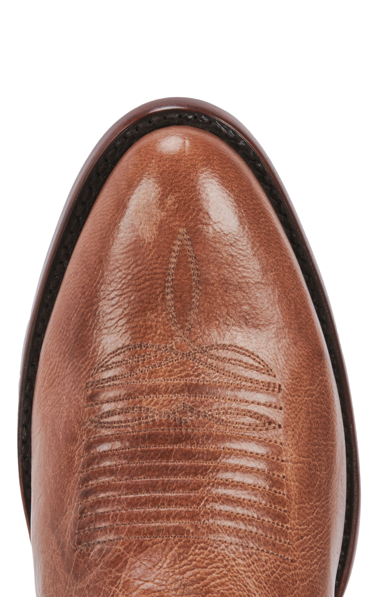 JRC & Sons Men's Colton Mad Dog Goat Leather Round Toe Cowboy Boot in Tan - Image 1
