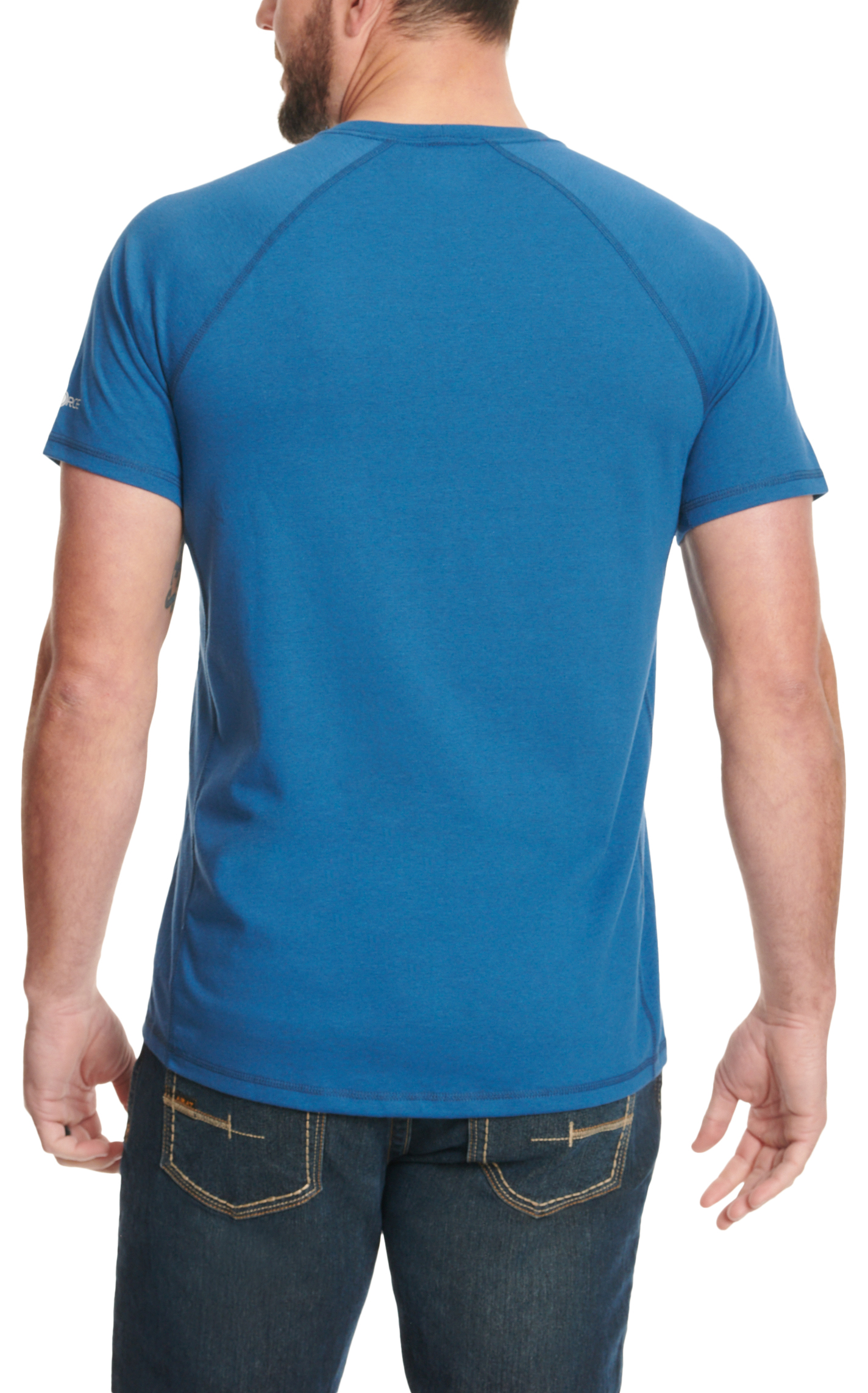 Carhartt Men's Force Indigo Blue Work Pocket T-Shirt - Image 1