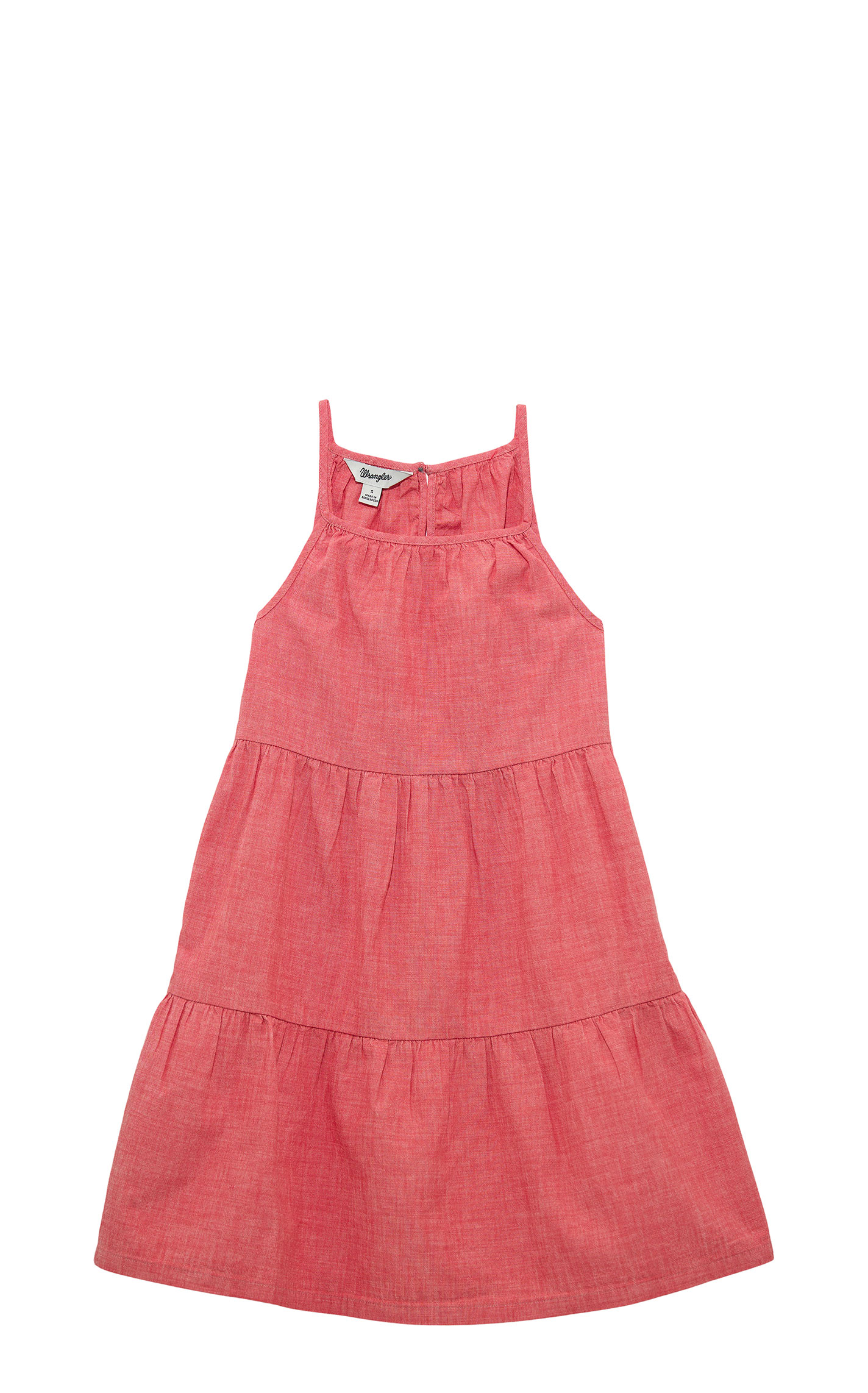Wrangler Girl's Rosy Rust Tiered Sun-Dress - Image 1