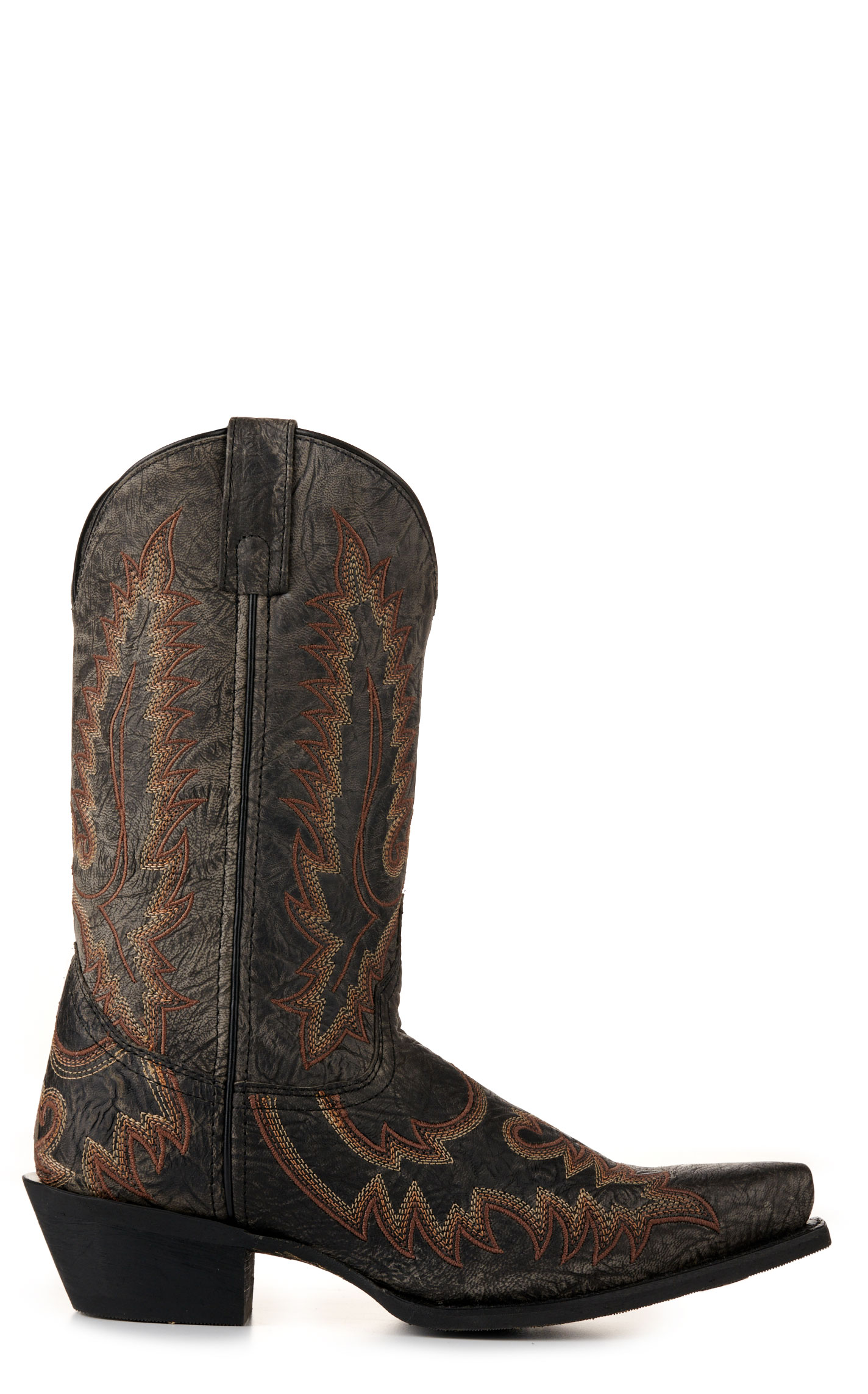 Laredo Men's Kilpatrick Distressed Gray Snip Toe Cowboy Boots - Image 1