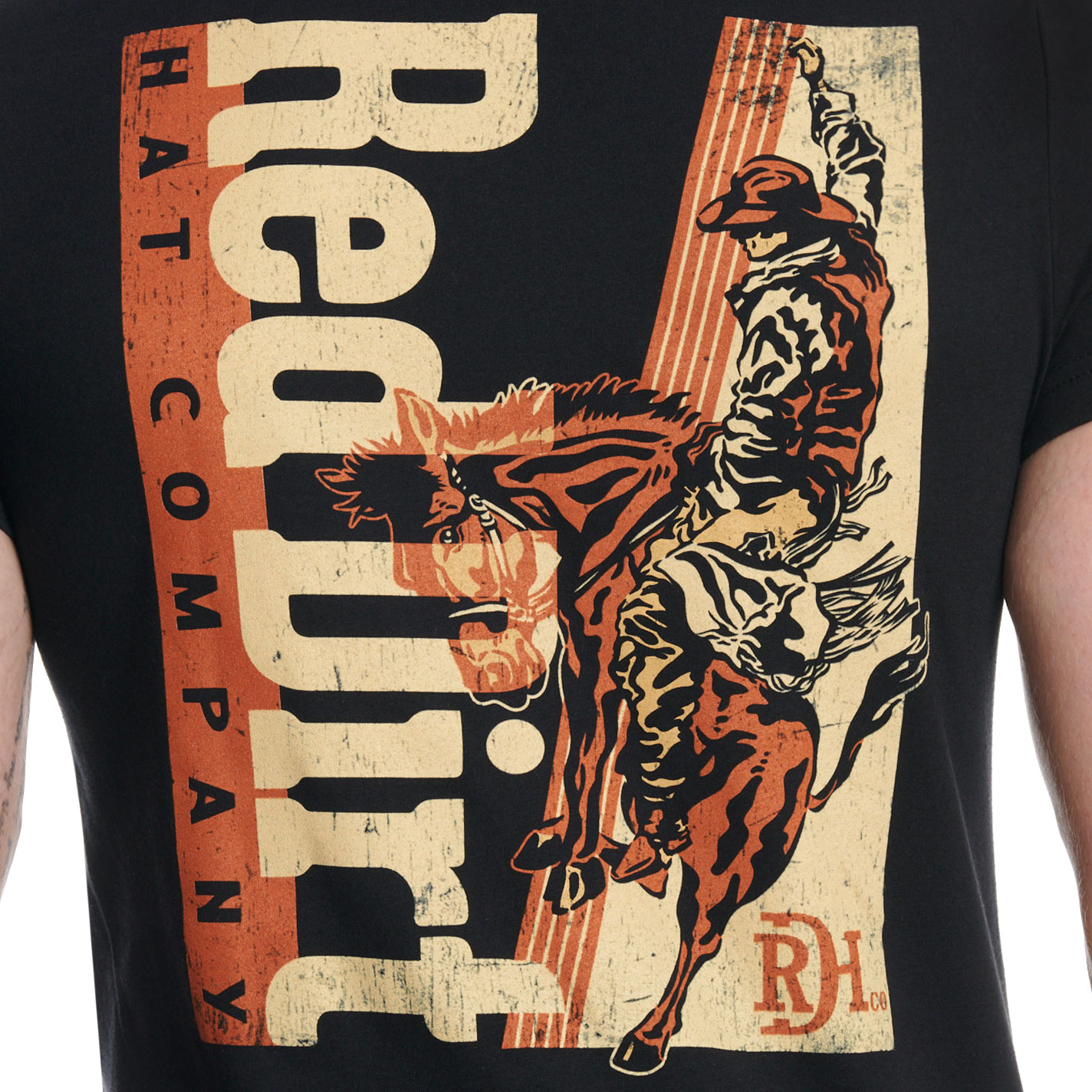 Red Dirt Hat Co. Men's Smoked Black Graphic T-Shirt - Image 2