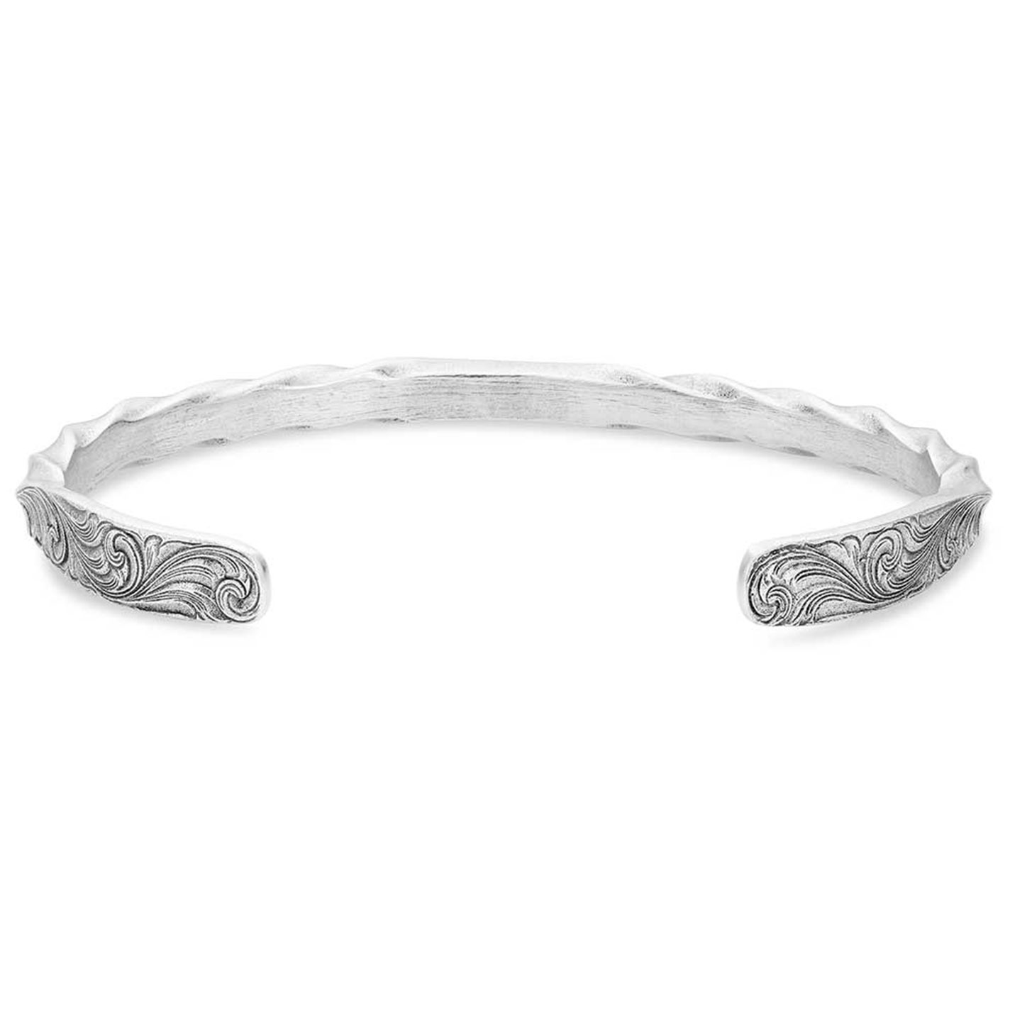 Montana Silversmiths Men's Silver Rugged Solstice Cuff Bracelet - Image 2