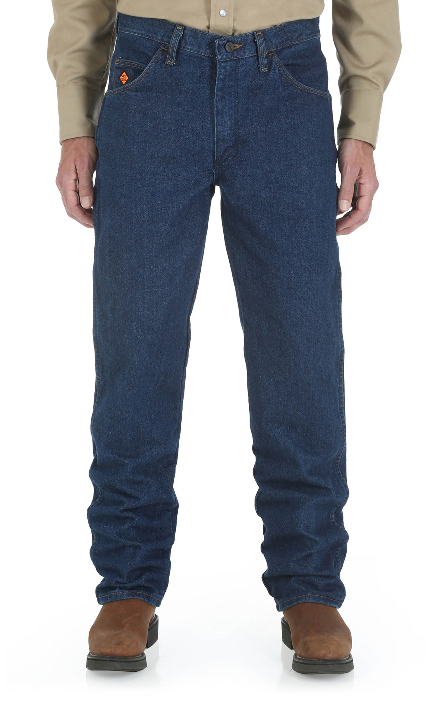 Wrangler Men's Cowboy Cut Slim Fit Pre-Washed FR Work Jean - Image 1