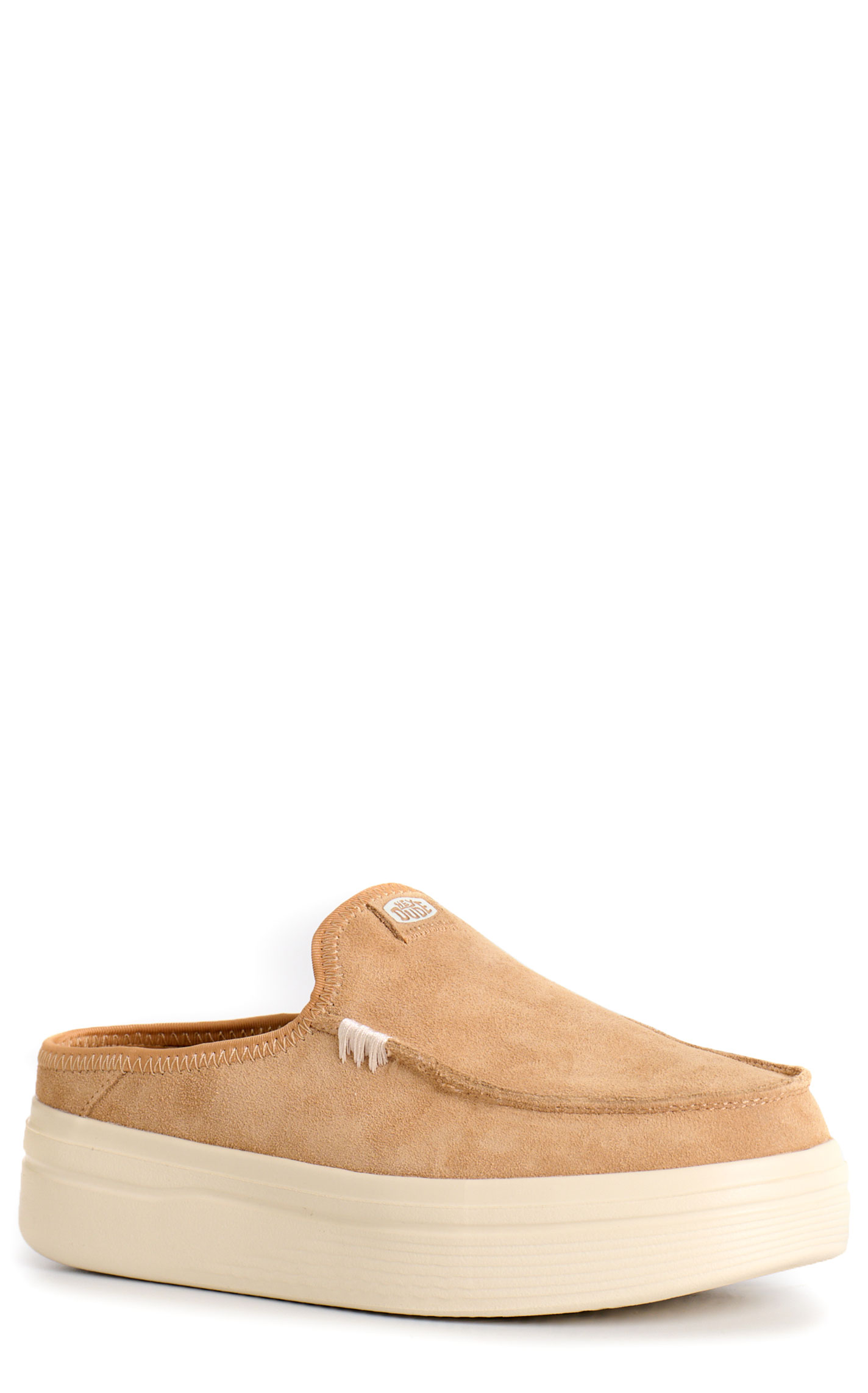 Hey Dude Women's Tan Suede Austin Lift Classic Shoes  - Image 1