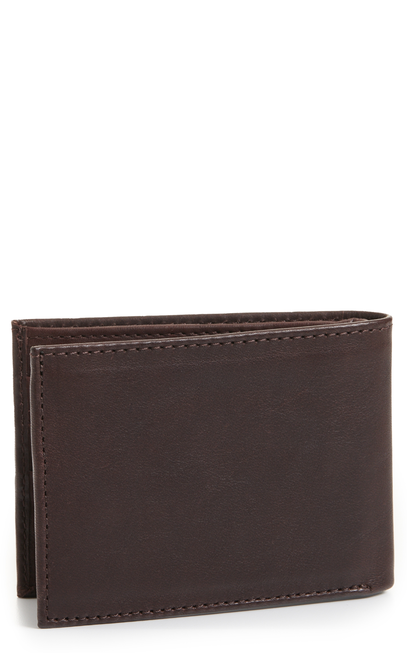 JRC & Sons Men's Chocolate Brown Ranch Hand Leather Bifold Wallet - Image 1
