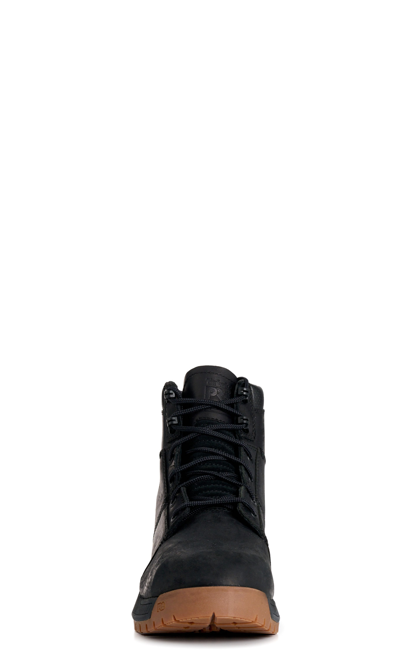 Timberland Pro Men's Montauk Black Round Steel Toe Lace Up Work Boots - Image 1