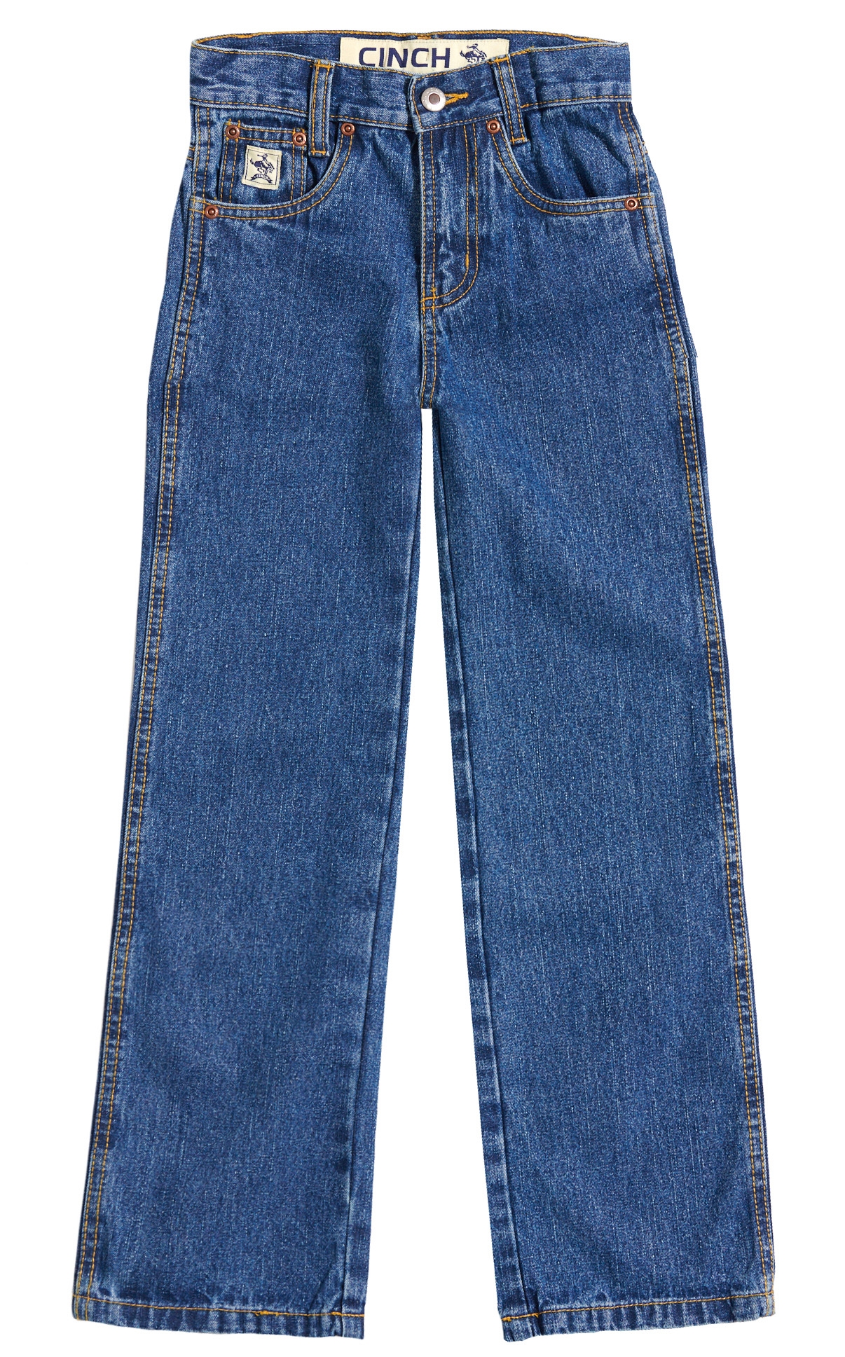 Cinch Boy's Medium Wash Original Slim Fit Straight Leg Jeans (8-18) - Image 1