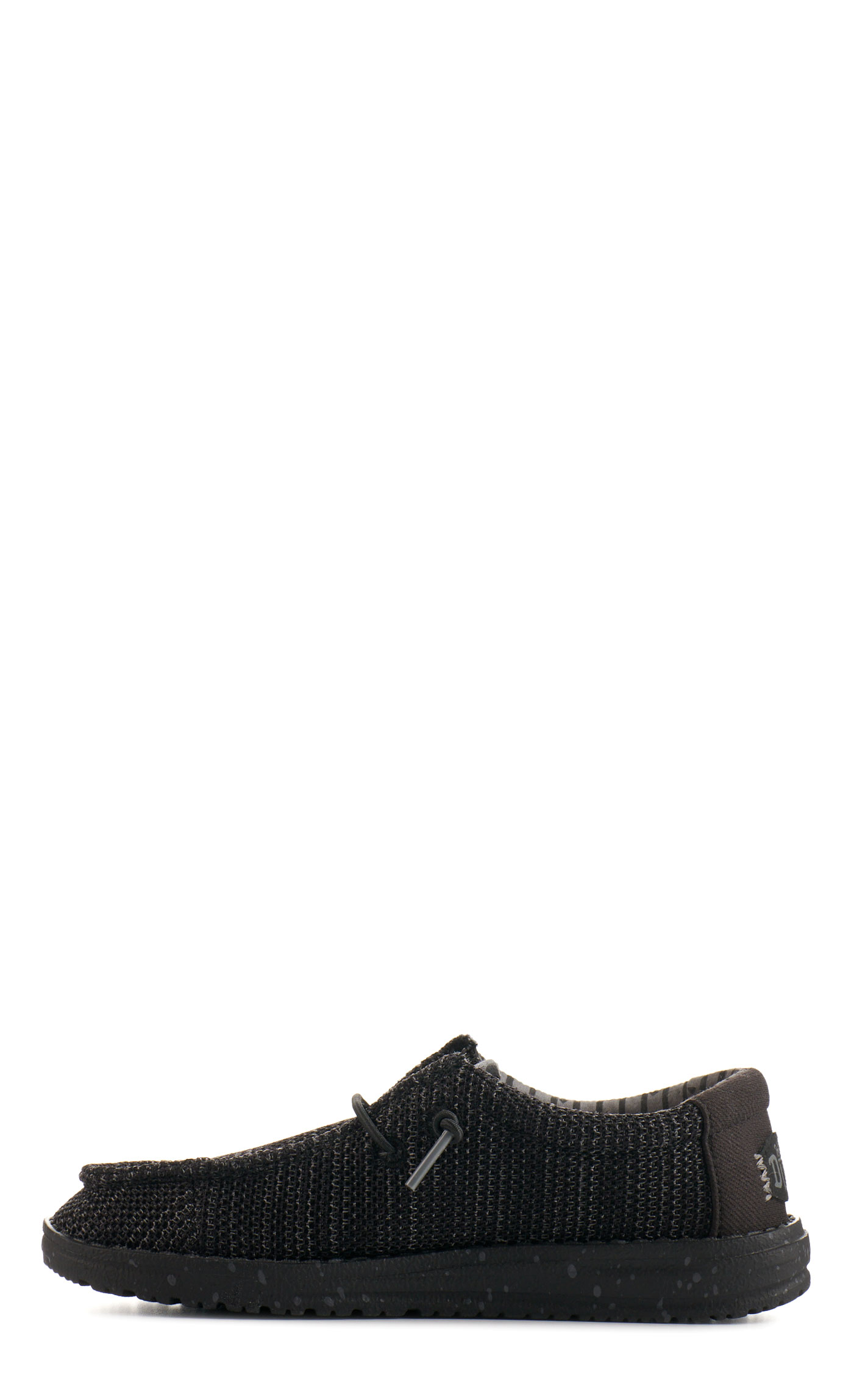 Hey Dude Kids' Wally Stretch Sox Black Moc Toe Casual Shoes - Image 1