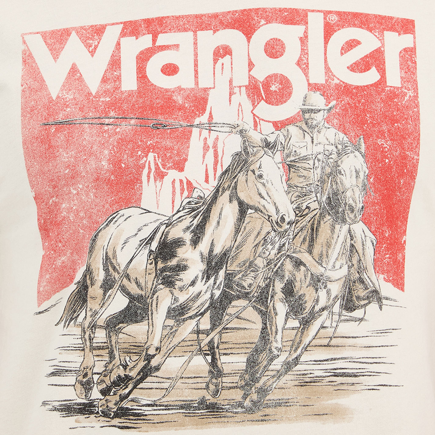 Wrangler Retro Women's White Desert Roping Graphic T-Shirt - Image 1