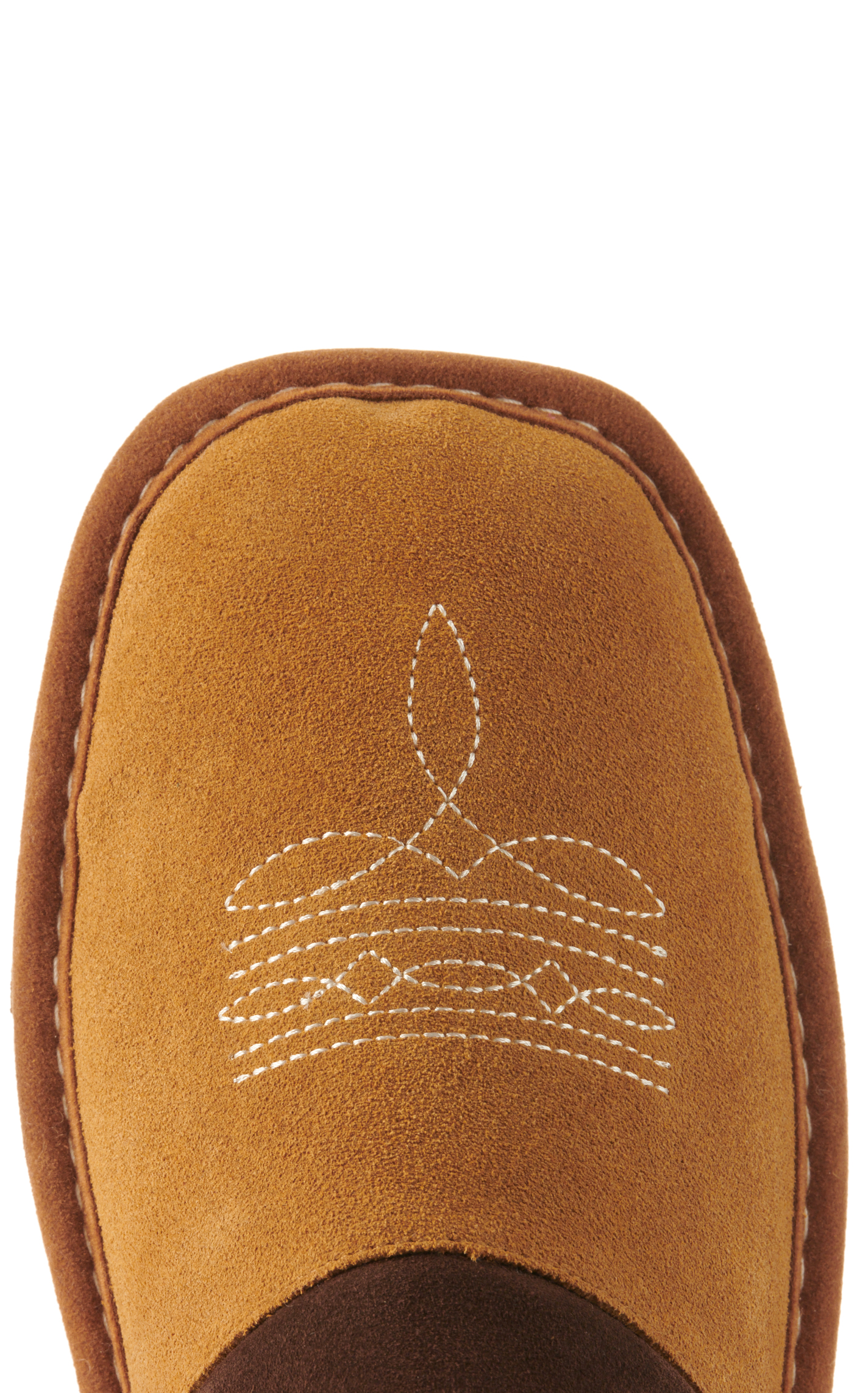 Ariat Men's Silversmith Chestnut Suede Slippers - Image 1