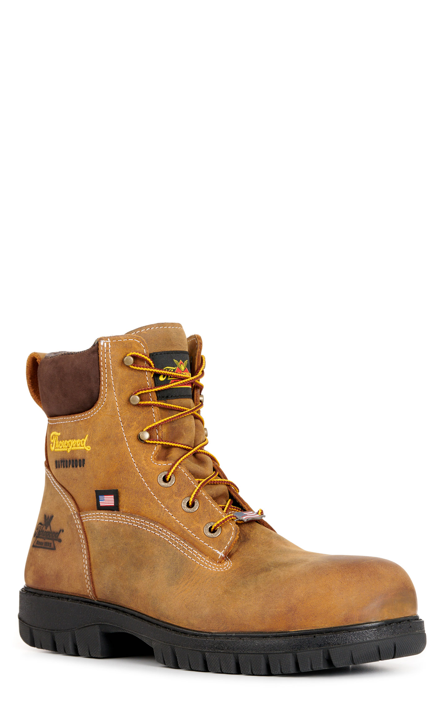 Thorogood Men’s Chestnut Genesis Waterproof Nano Safety Toe Work Boots - Image 1