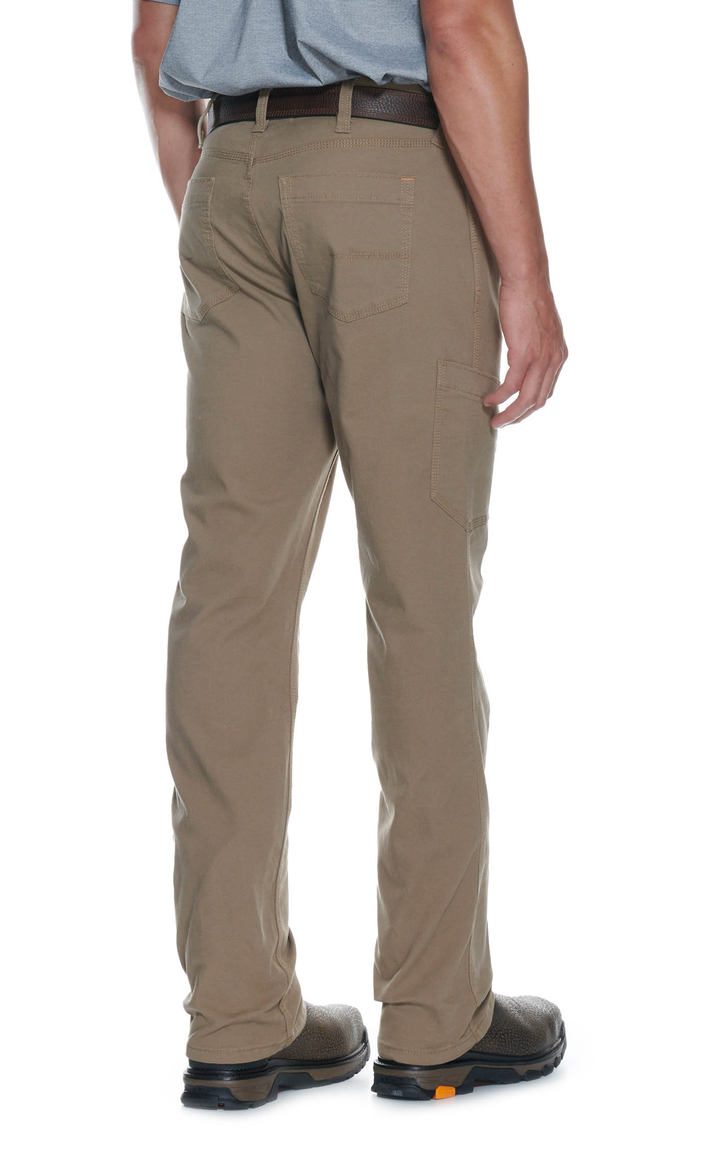 Ariat Men's Rebar M4 Khaki Low Rise DuraStretch Made Tough Stackable Straight Leg Work Pant - Image 1