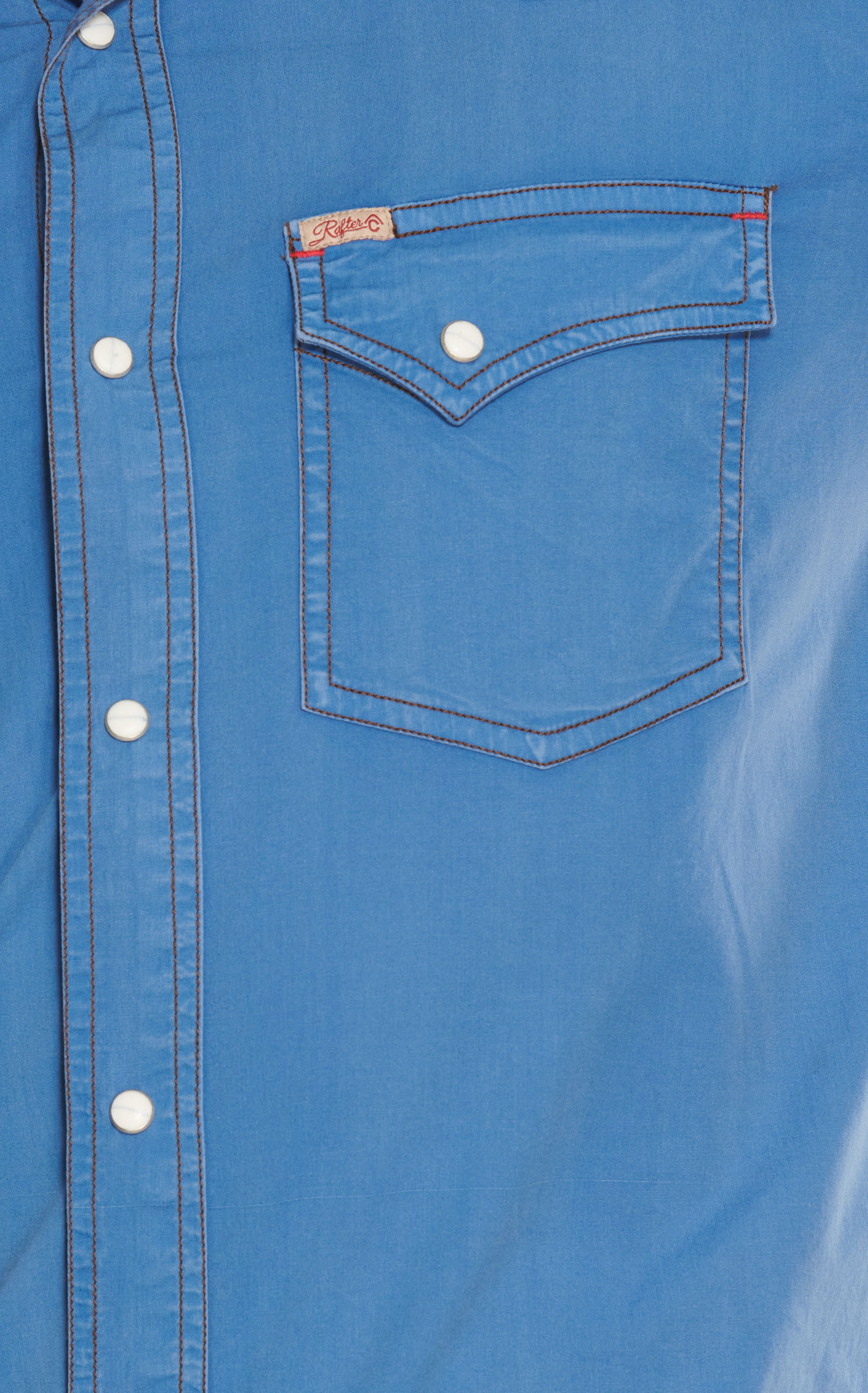 Rafter C Men's ProFlex45 Blue Wash Stretch Western Shirt - Image 1
