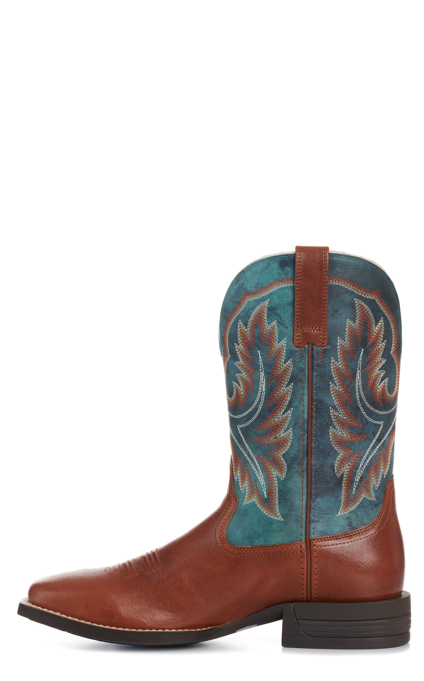 Ariat Men's Luna Tan Forged Green Wide Square Toe Cowboy Boots - Image 1