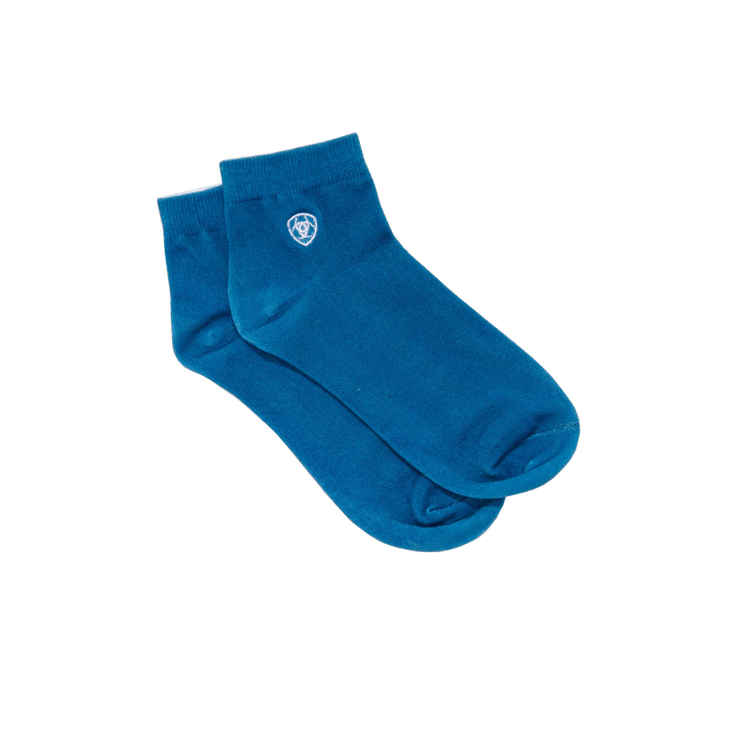 Ariat Ladies’ Leopard Print and Sky Blue Wild Thing 2-Pack Ankle Socks - Image 2