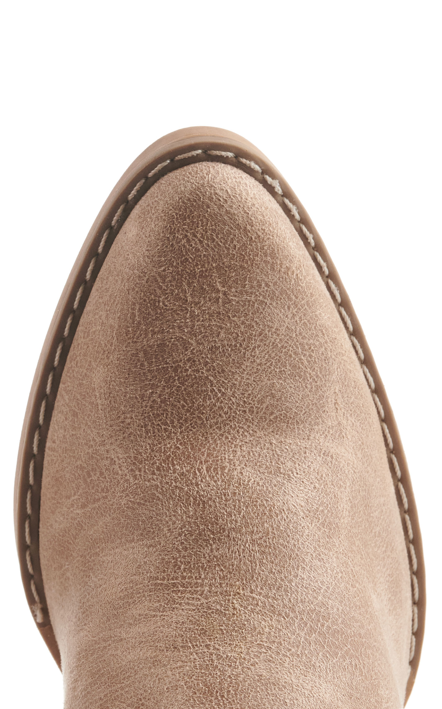Very G Women's Encinitas Beige with Swirl Etching Faux Leather Snip Toe Booties - Image 1