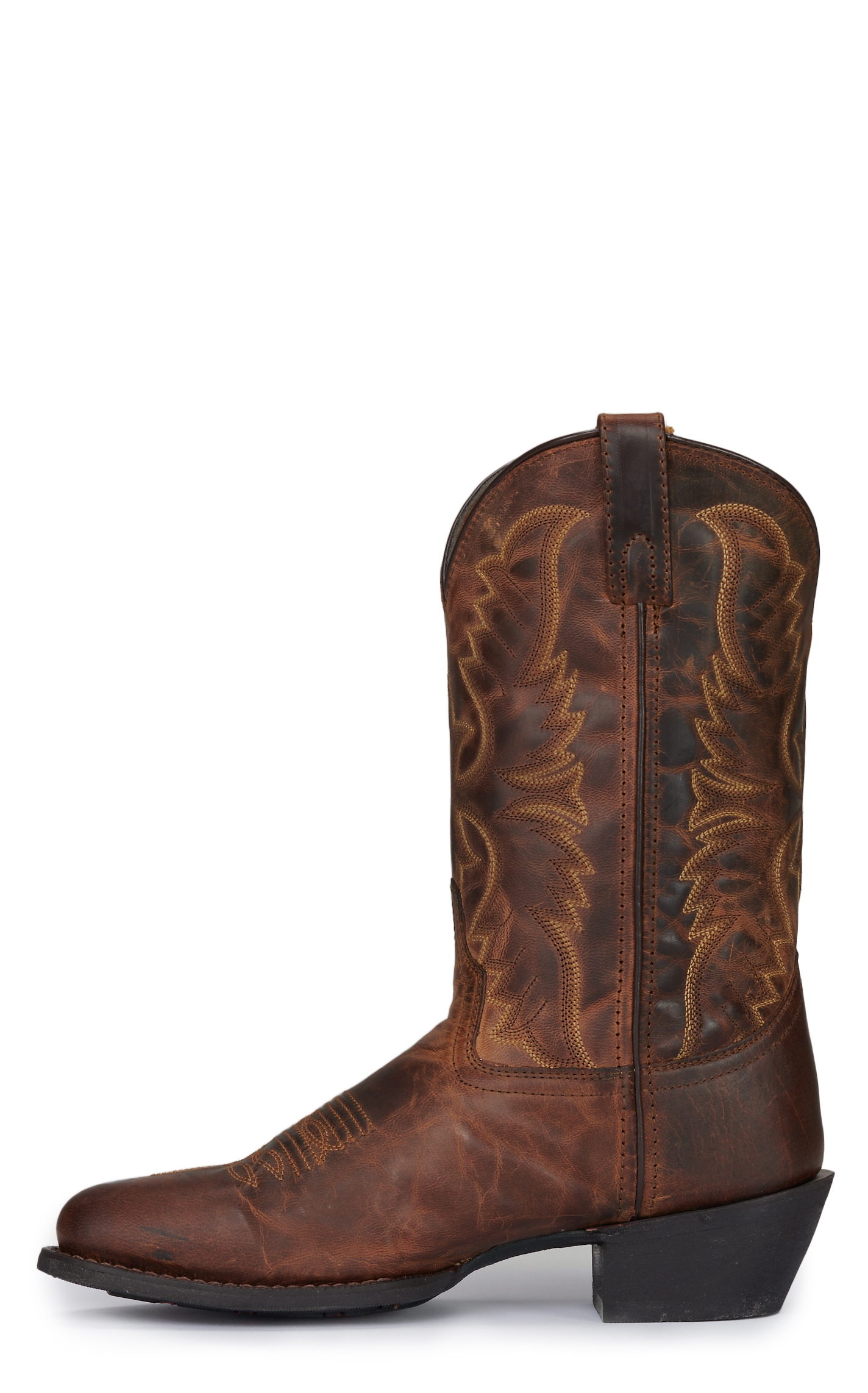 Laredo Men's Duster Tan Round Toe Cowboy Boots - Image 1