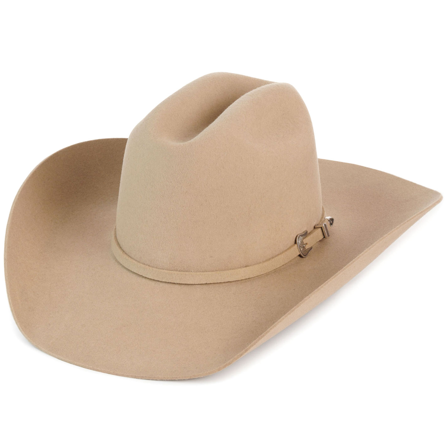 Resistol Silver Sand 4X Bison Cattleman Felt Cowboy Hat - Image 2