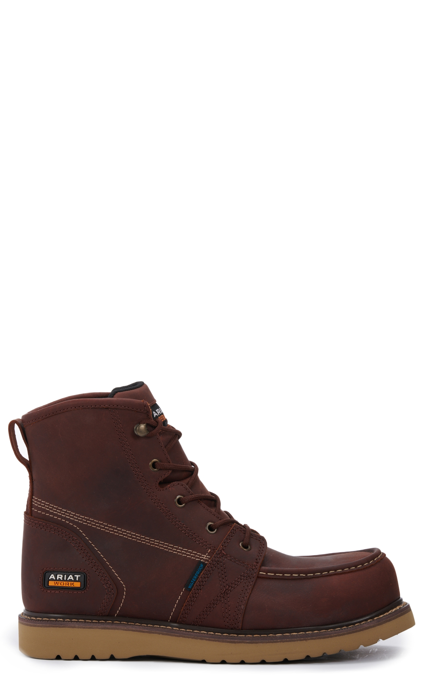 Ariat Men's Rebar Rusted Copper Wedge Waterproof Moc Composite Toe Work Boot - Image 1
