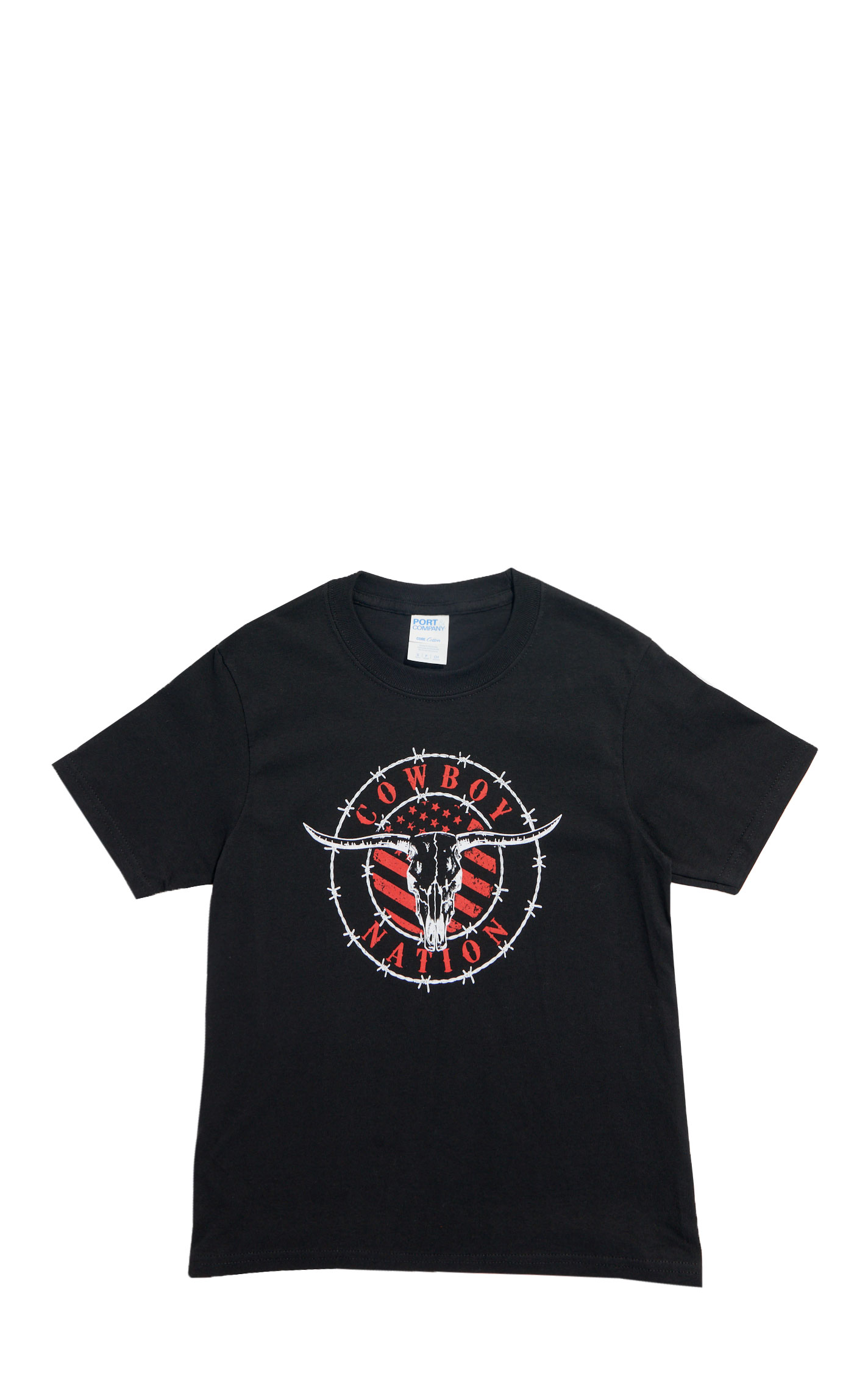 Cowboy Hardware Boy's Black Nation Graphic T-Shirt - Image 1