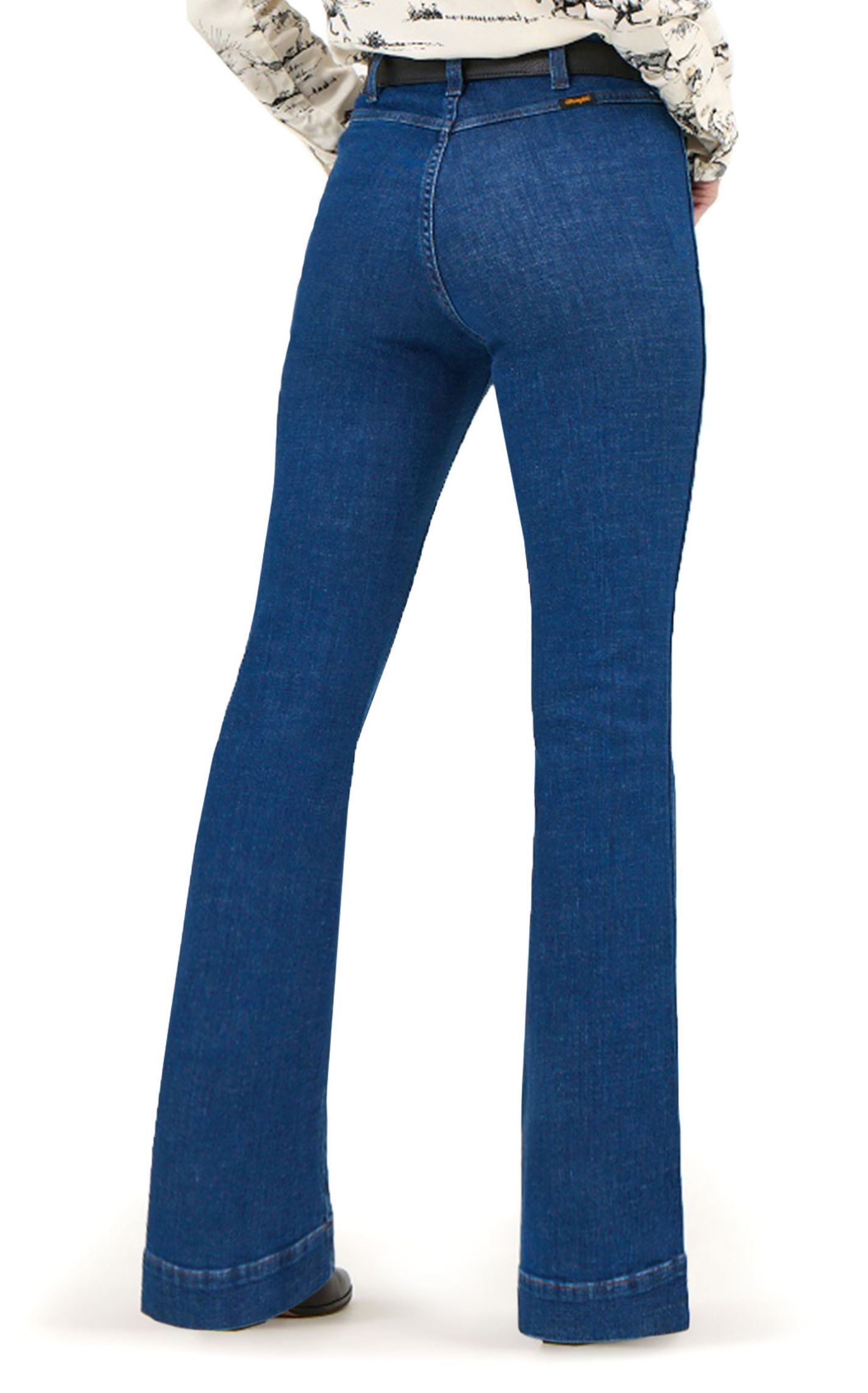 Wrangler X Lainey Wilson Women's Dark Wash Pintuck Jeans - Image 1