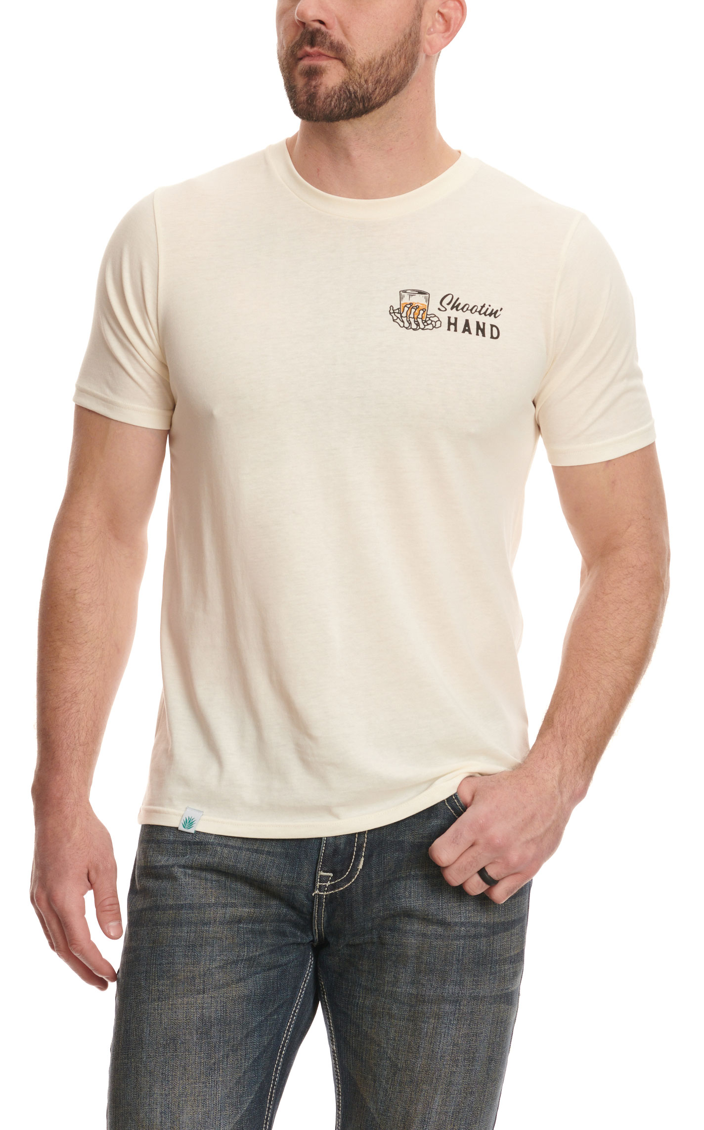 Sendero Provisions Co. Men's Bone Shootin' Hand  Logo Graphic Short  Sleeve T-Shirt - Image 1