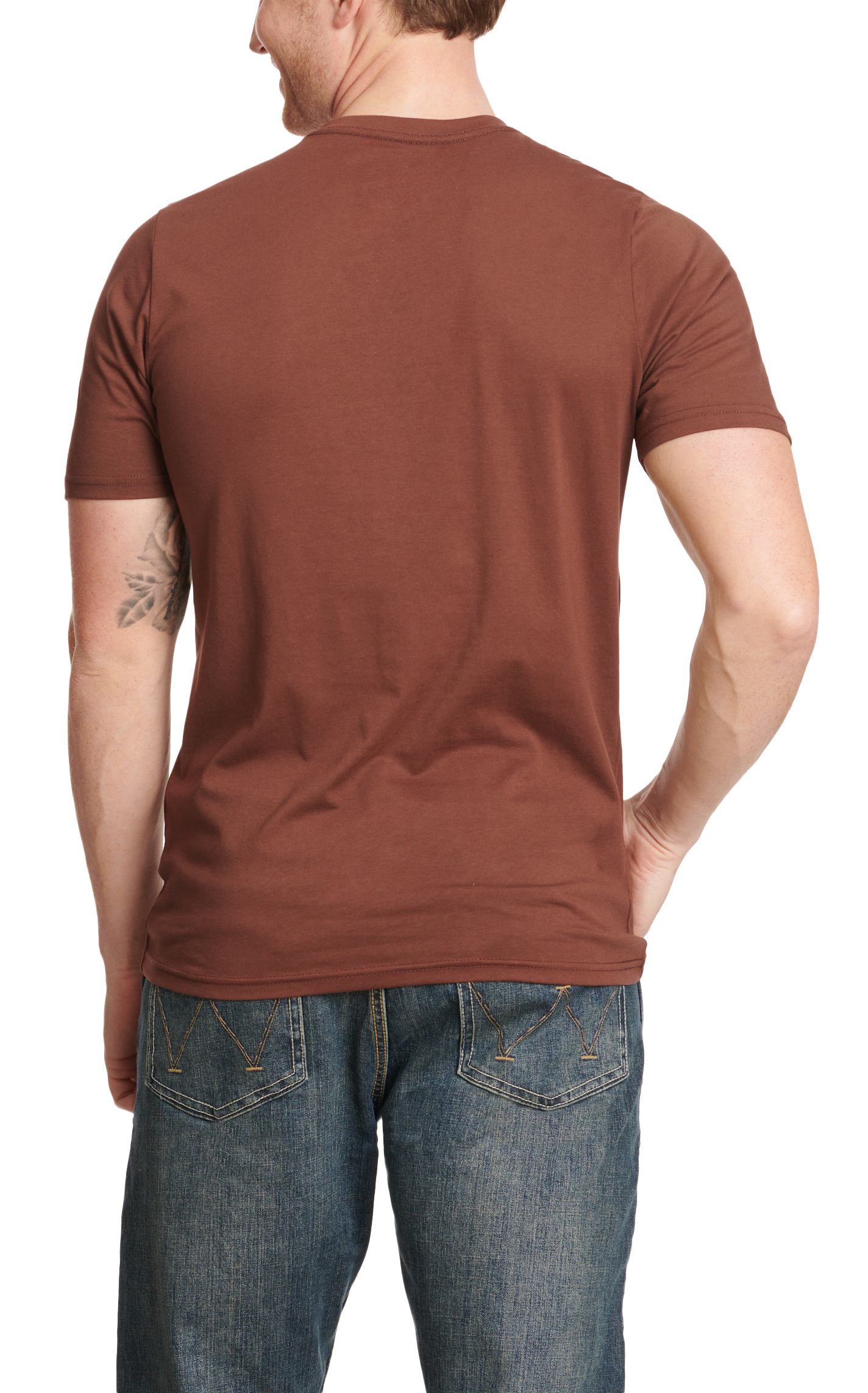 Sendero Provisions Co. Men's Chocolate Howdy Dude Logo Graphic Short Sleeve T-Shirt - Image 1