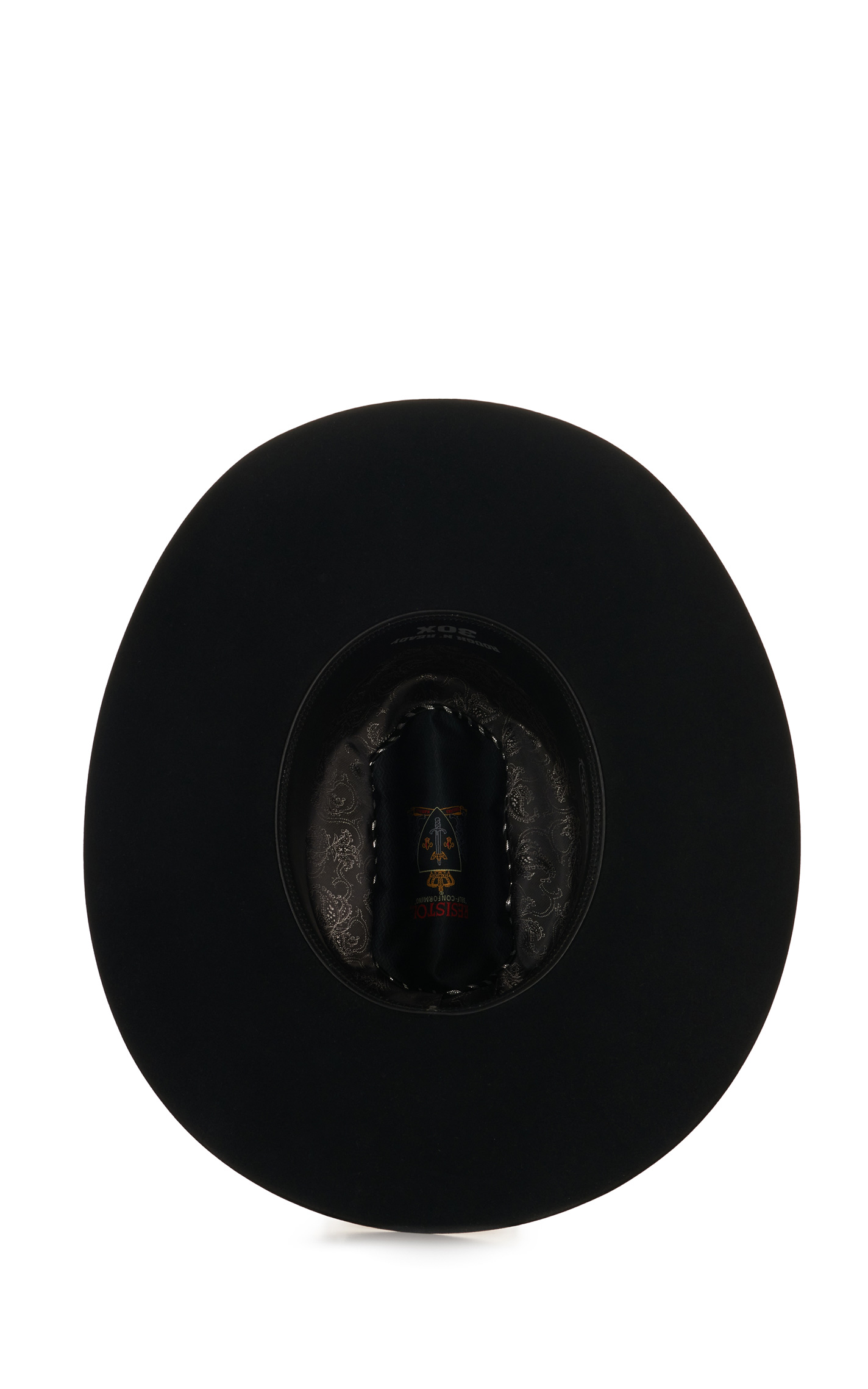 Resistol Rough N Ready 30X Black Cattleman's Crown Felt Cowboy Hat - Image 1