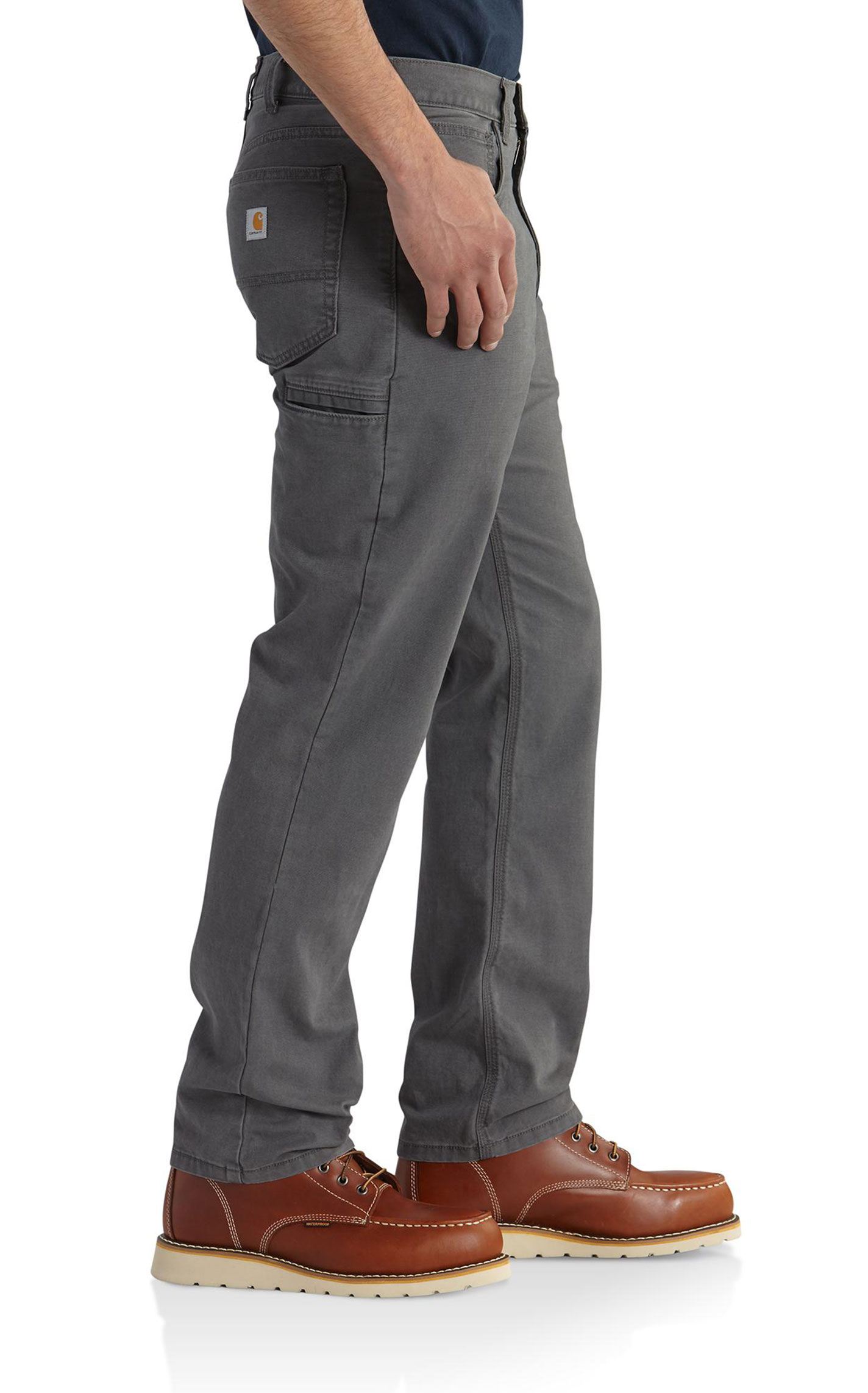 Carhartt Men's Charcoal Rugged Flex Canvas Work Pants - Image 3