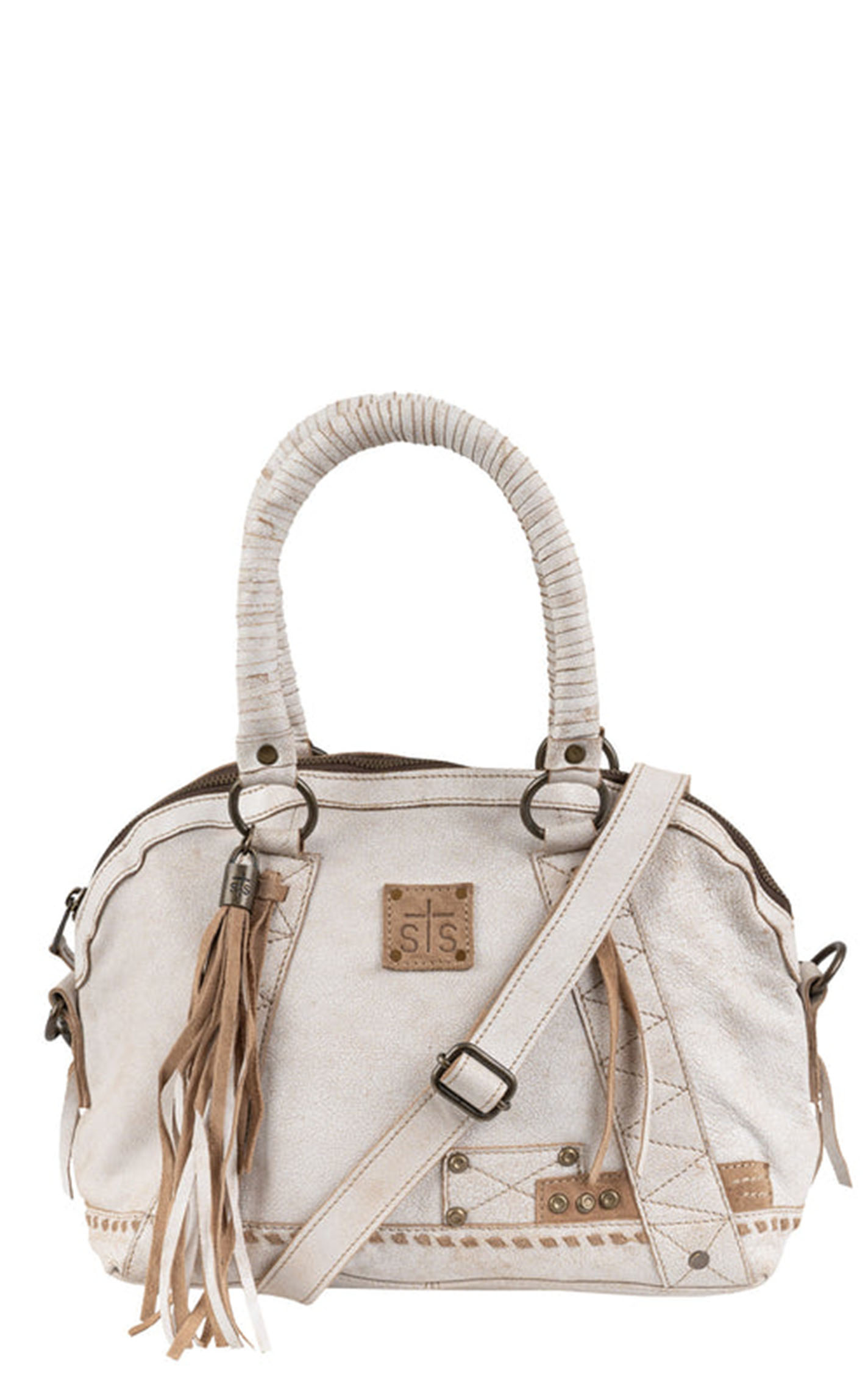 STS Ranchwear Cremello Sansa Cream Satchel Handbag - Image 1