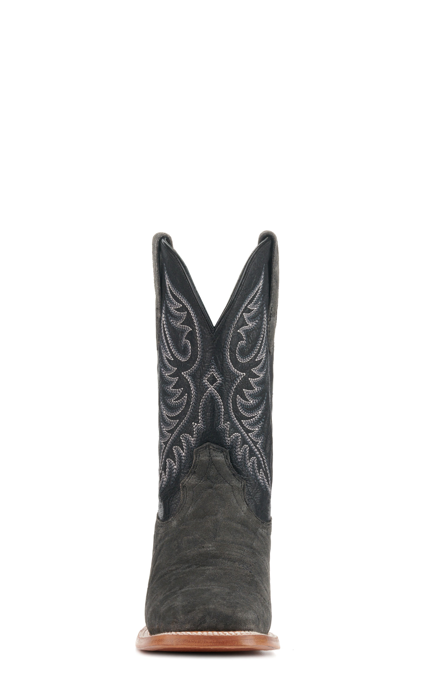 Ariat Men's Wiley Black Elephant Roughout and Black Wide Square Toe Cowboy Boots - Image 1