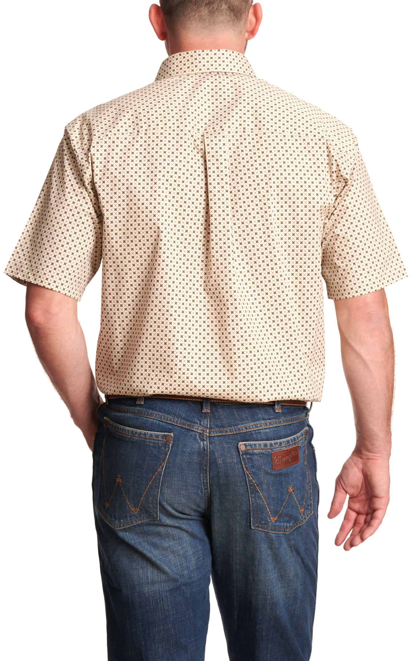 George Strait Stone Geo Print Western Shirt - Image 1
