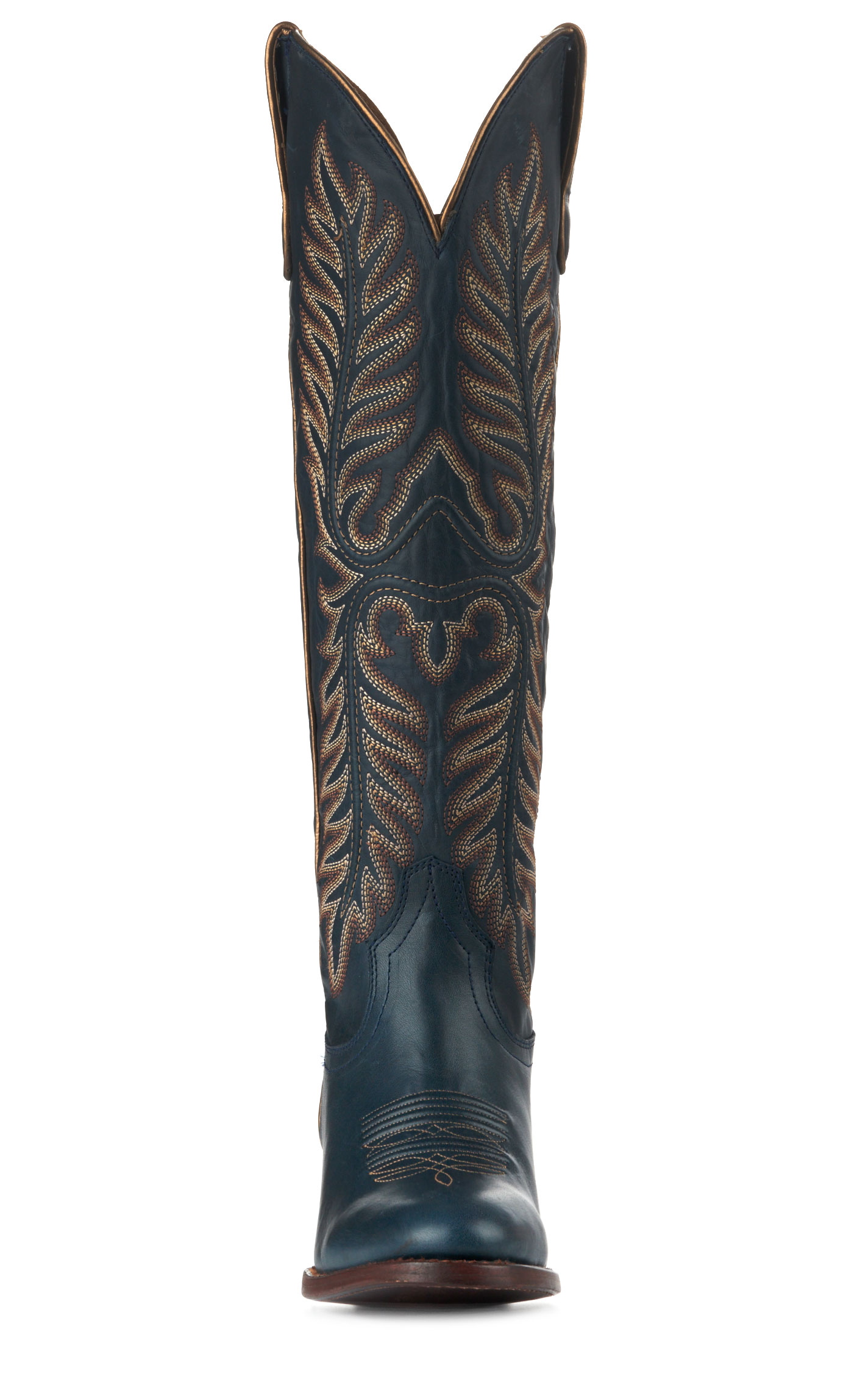 Ariat Women's Belle Navy StretchFit Round Toe Tall Cowboy Boots - Image 1