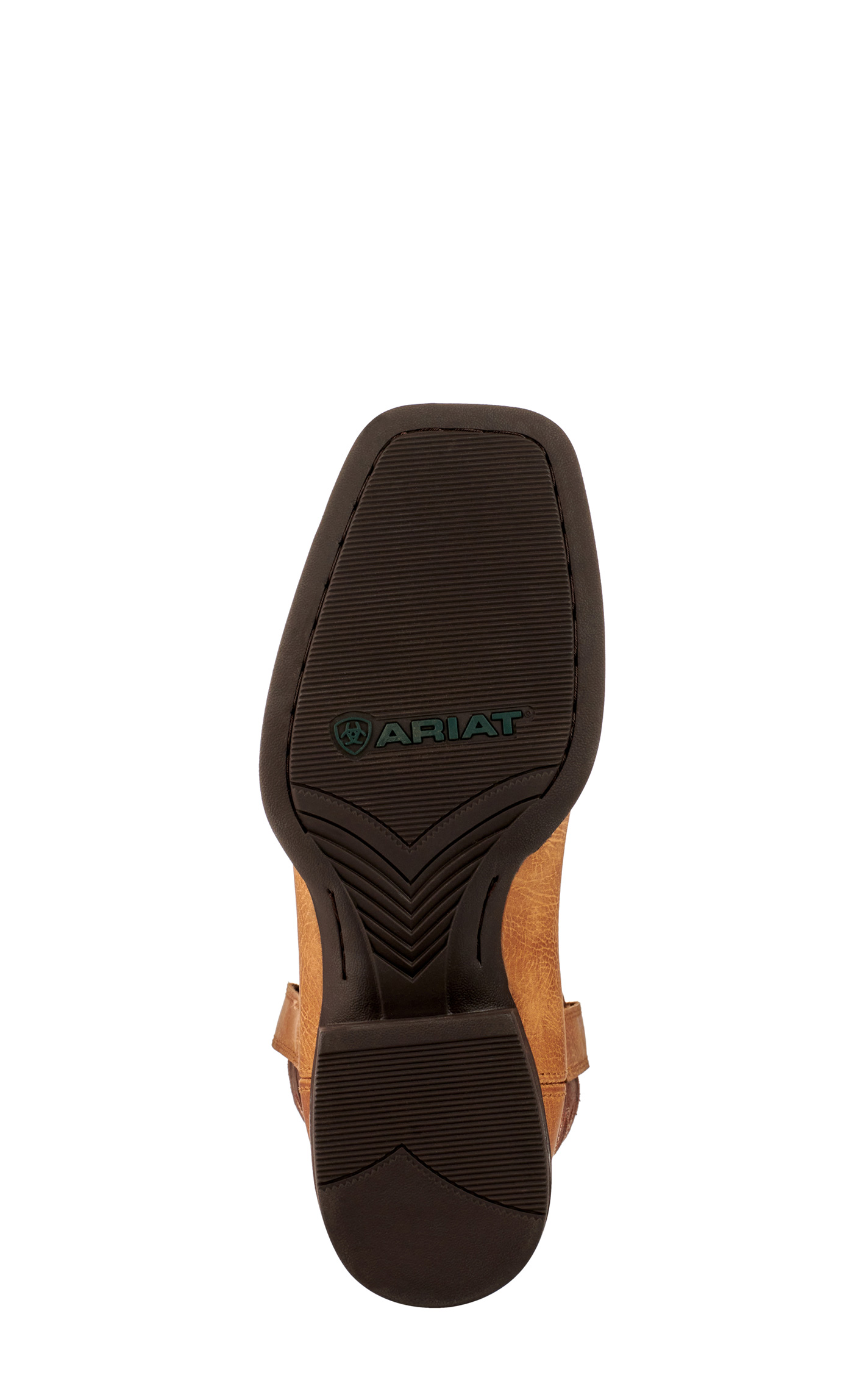 Ariat Men's Sport Partner Matte Tan Buck and Chocolate Wide Square Toe Cowboy Boots - Image 1