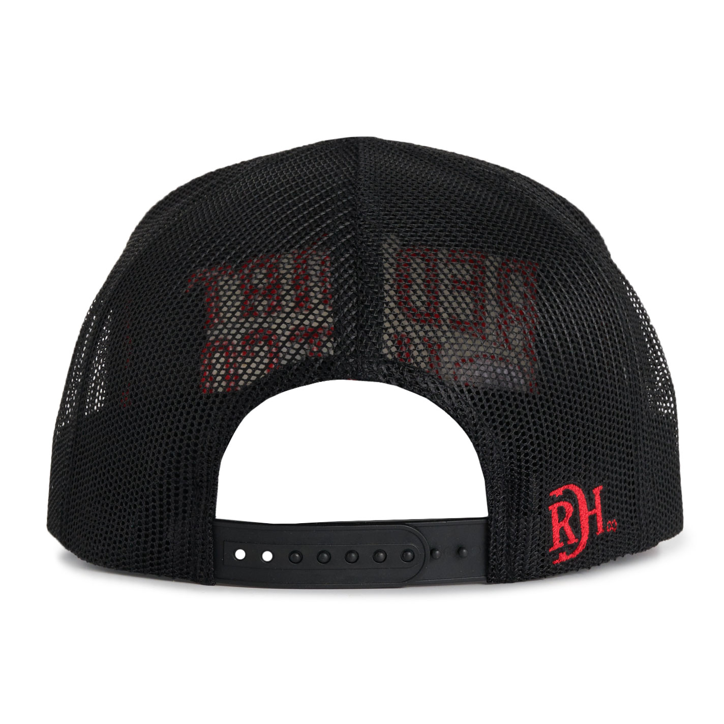 Red Dirt Hat Co. White Black & Red Logo Cap - Image 1