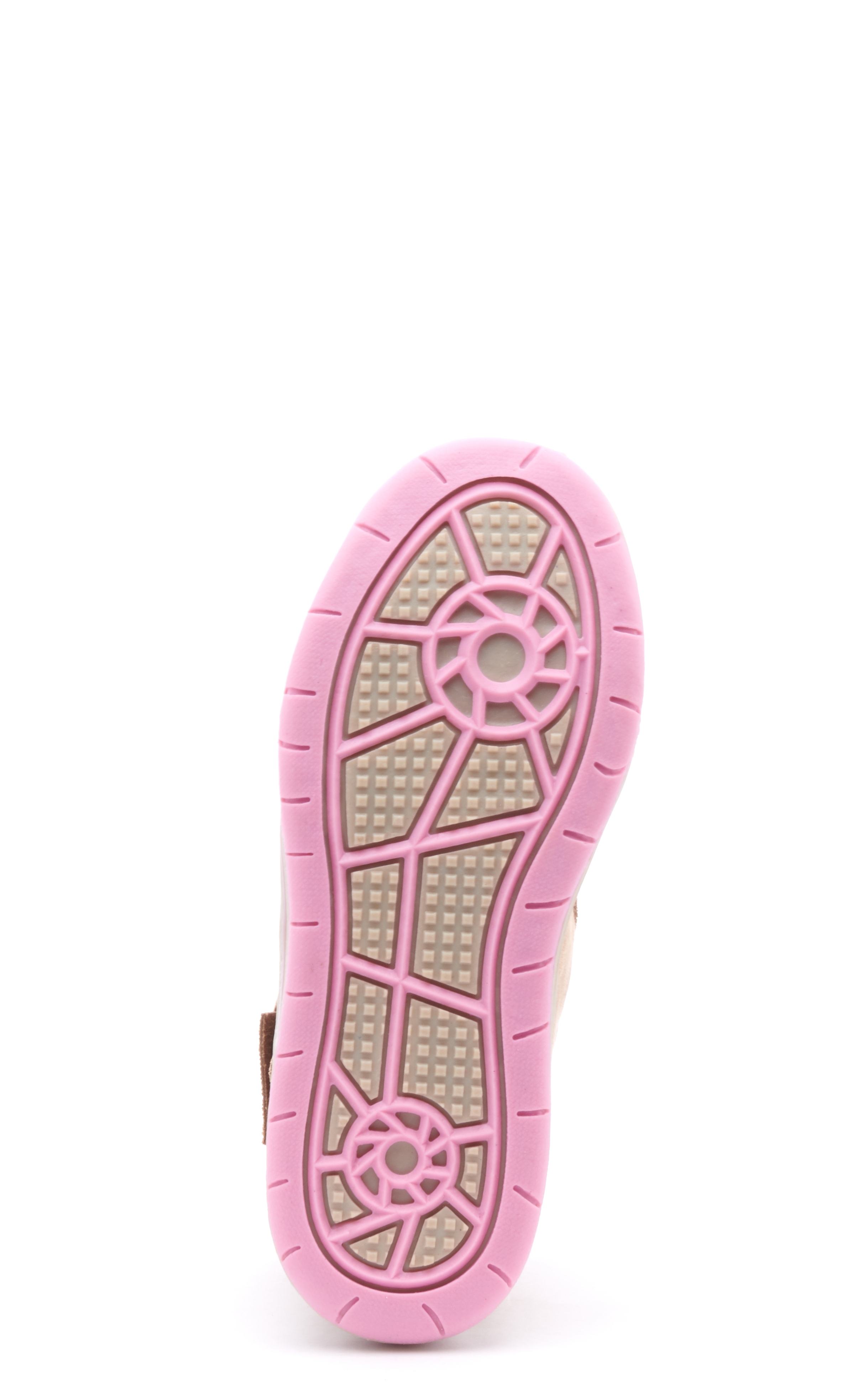 Twister Kids Brown and Pink Glitter Woven Lighted Moc Toe Shoes - Image 1